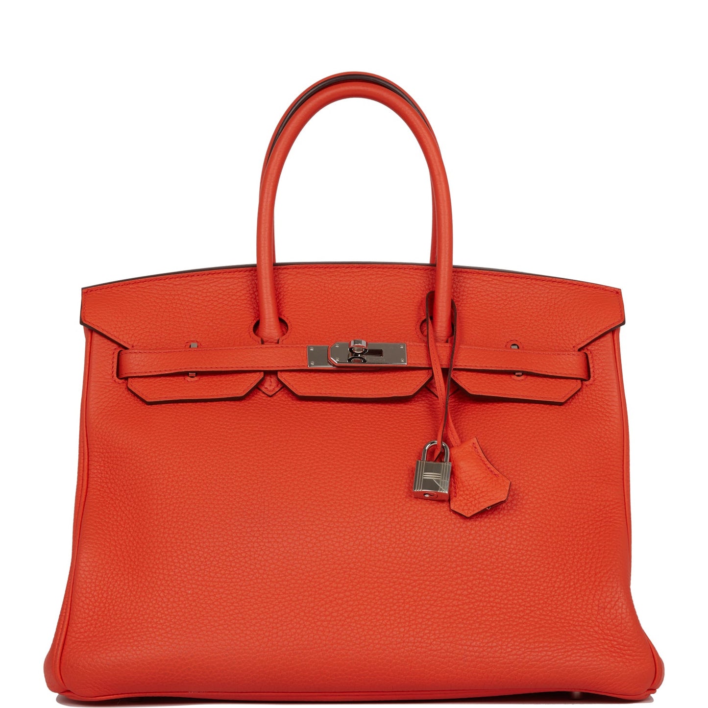 Hermes Birkin Capucine Togo Palladium Hardware Handbag Travel Bag