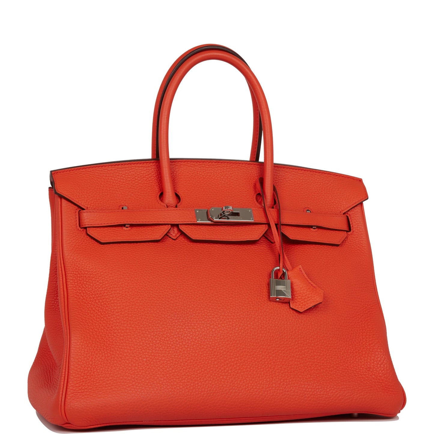 Hermes Birkin Capucine Togo Palladium Hardware Handbag Travel Bag