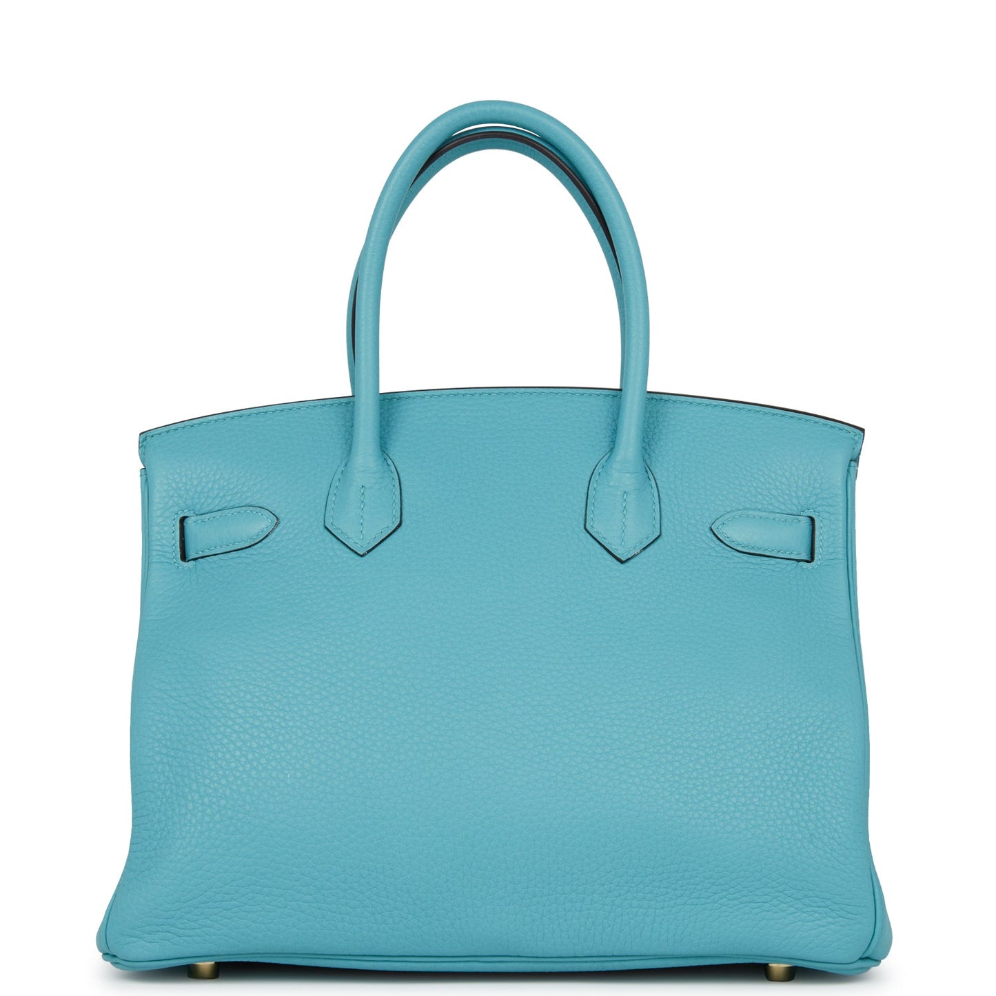 Hermes Birkin Bleu Paon Togo Hardware Handbag Gold Travel Bag