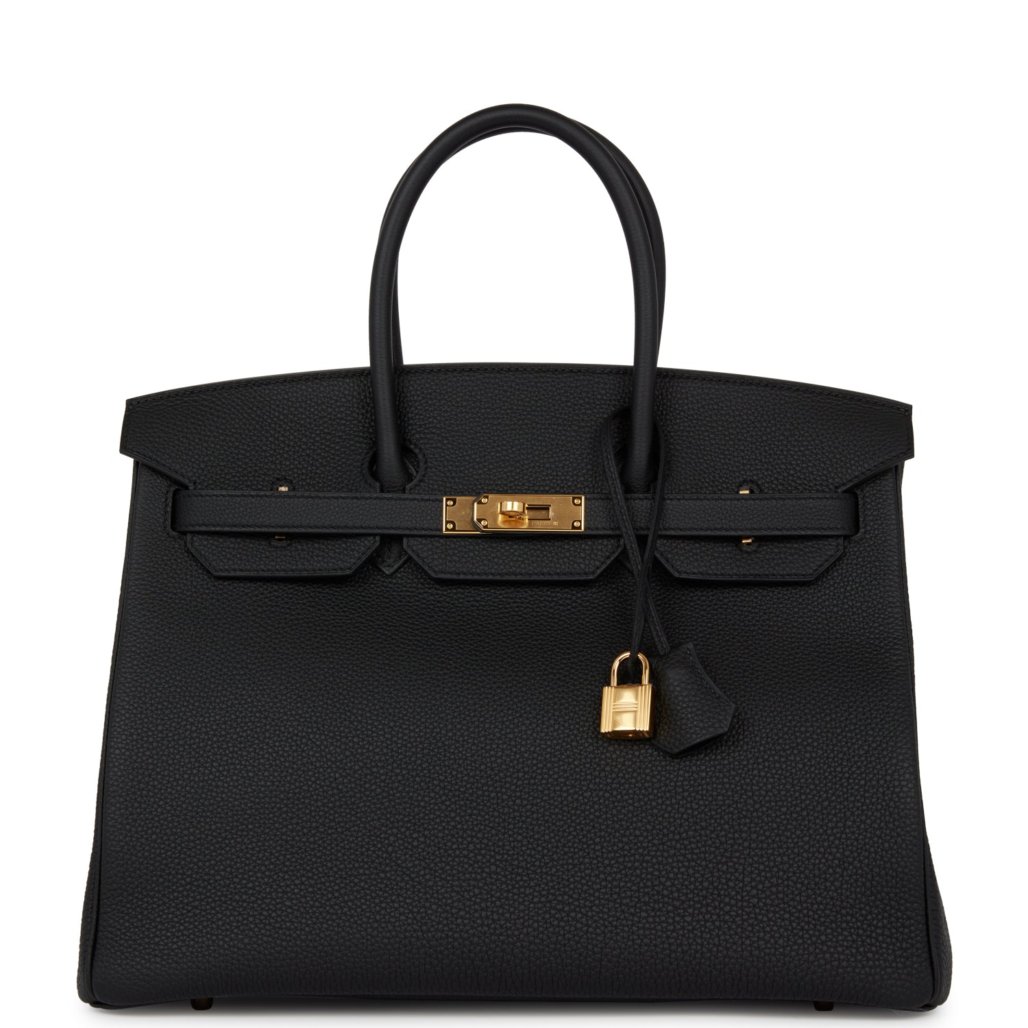 Hermes Birkin Togo Hardware Handbag Black Gold Travel Bag Hardware 13