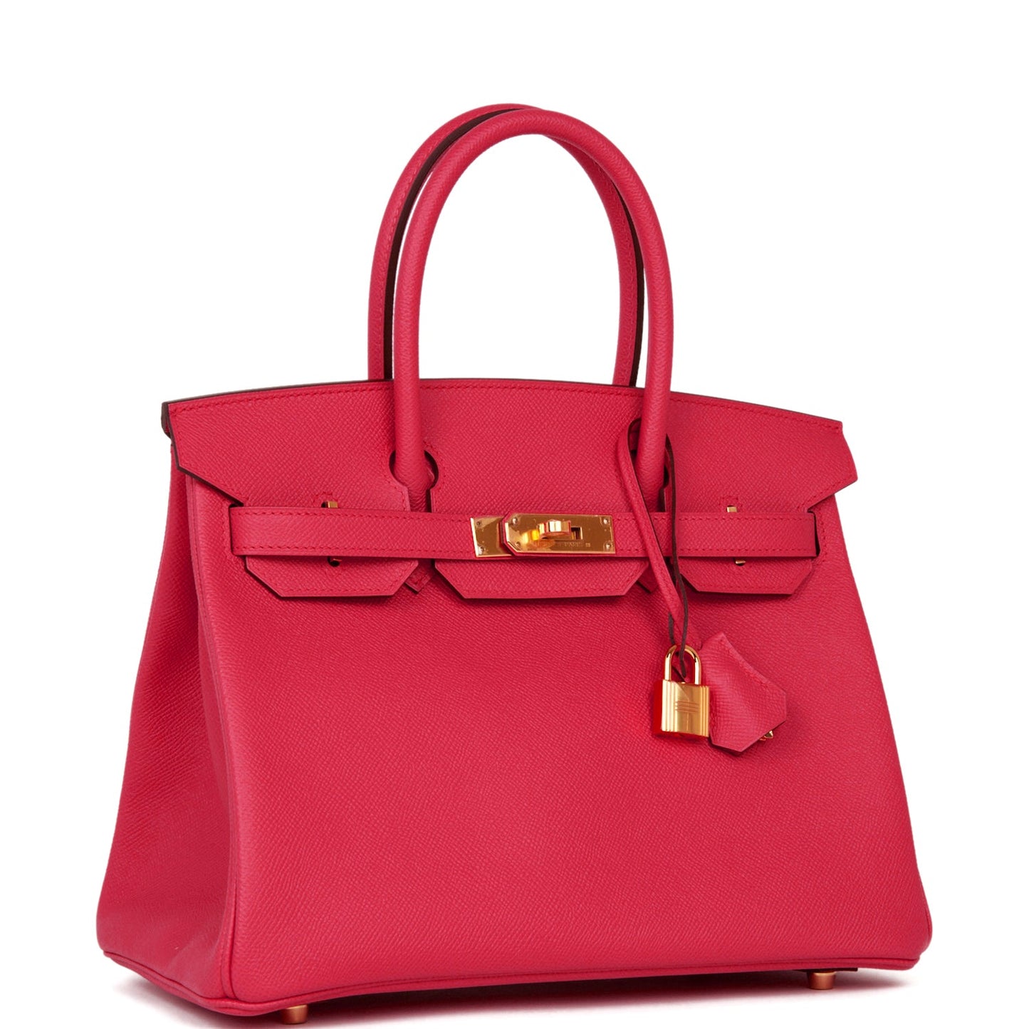 Hermes Birkin Rose Extreme Epsom Hardware Handbag Gold Travel Bag Gold Hardware