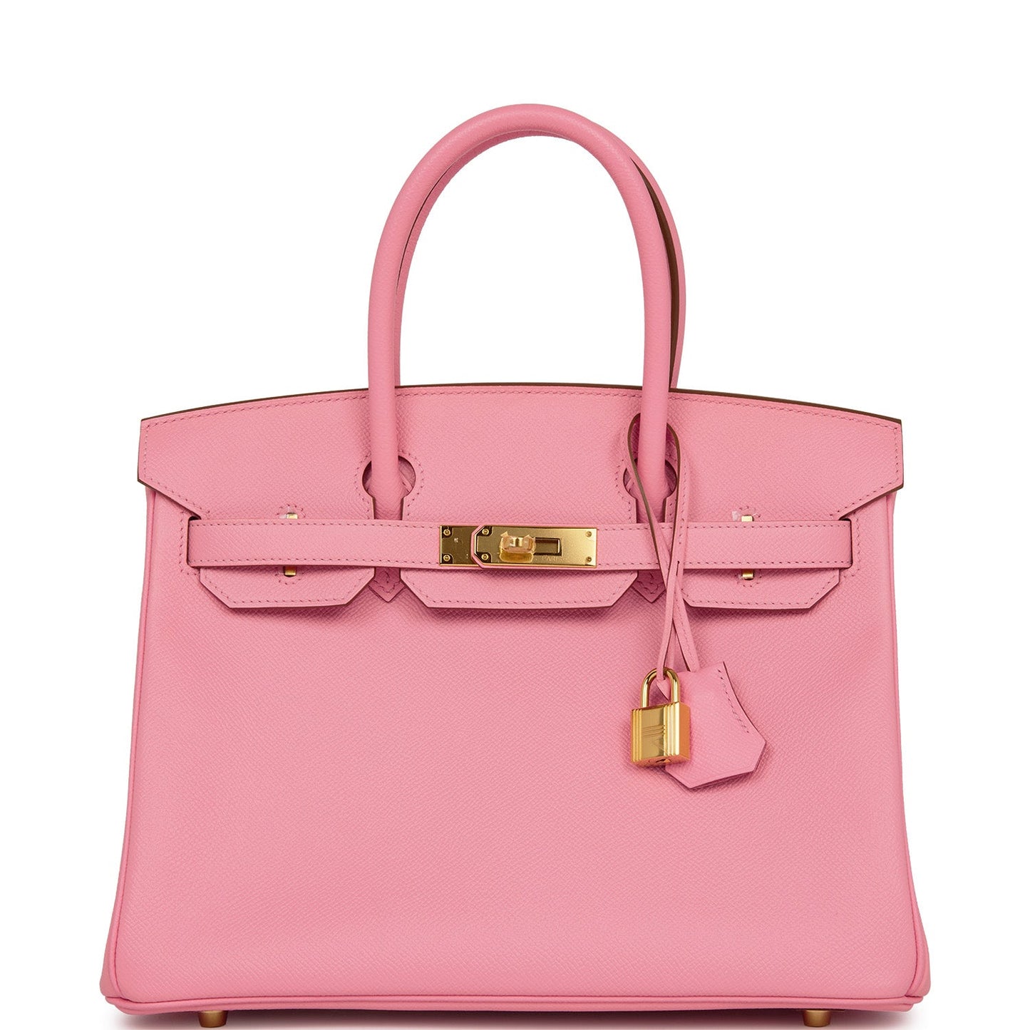 Hermes Birkin Rose Confetti Epsom Hardware Handbag Gold Travel Bag