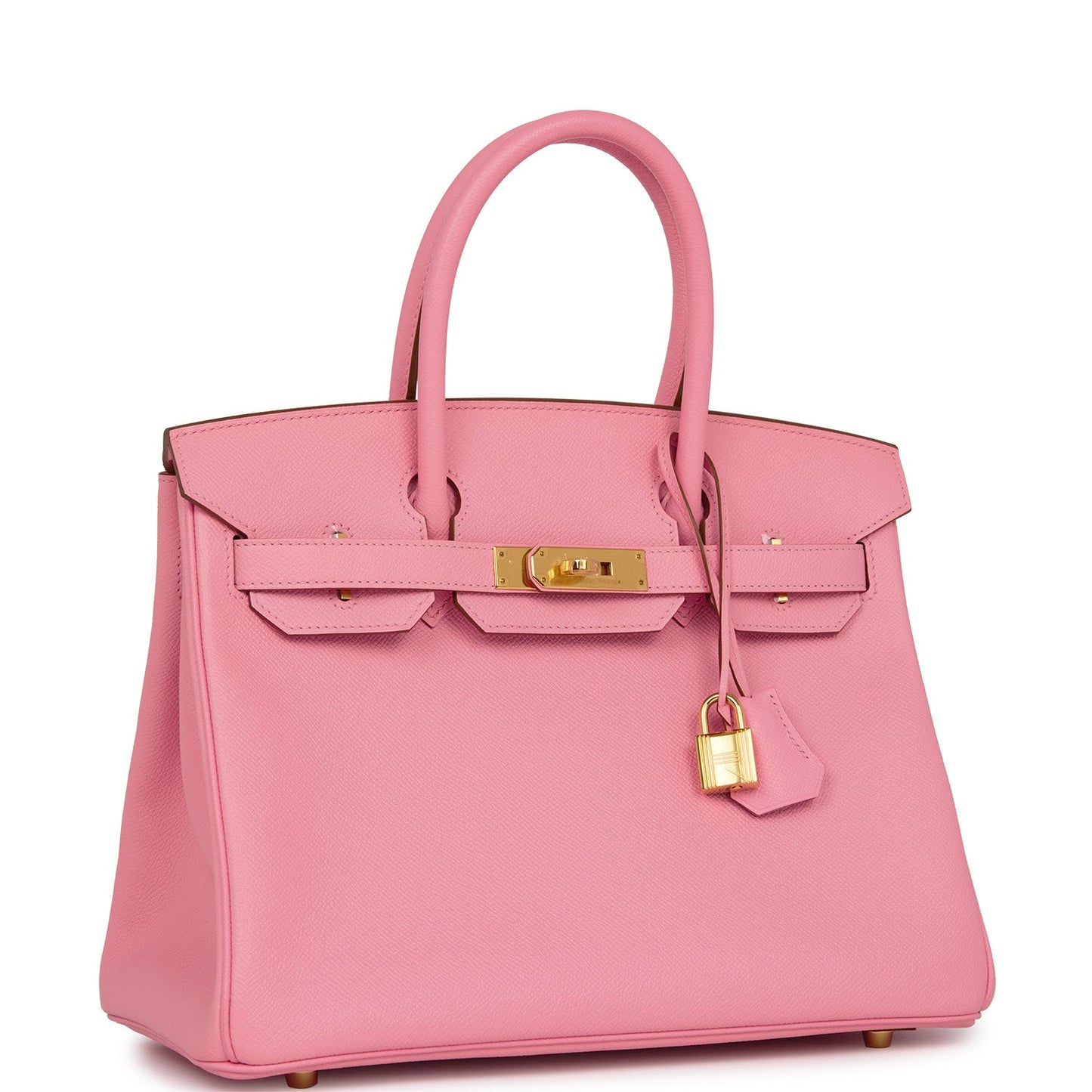 Hermes Birkin Rose Confetti Epsom Hardware Handbag Gold Travel Bag