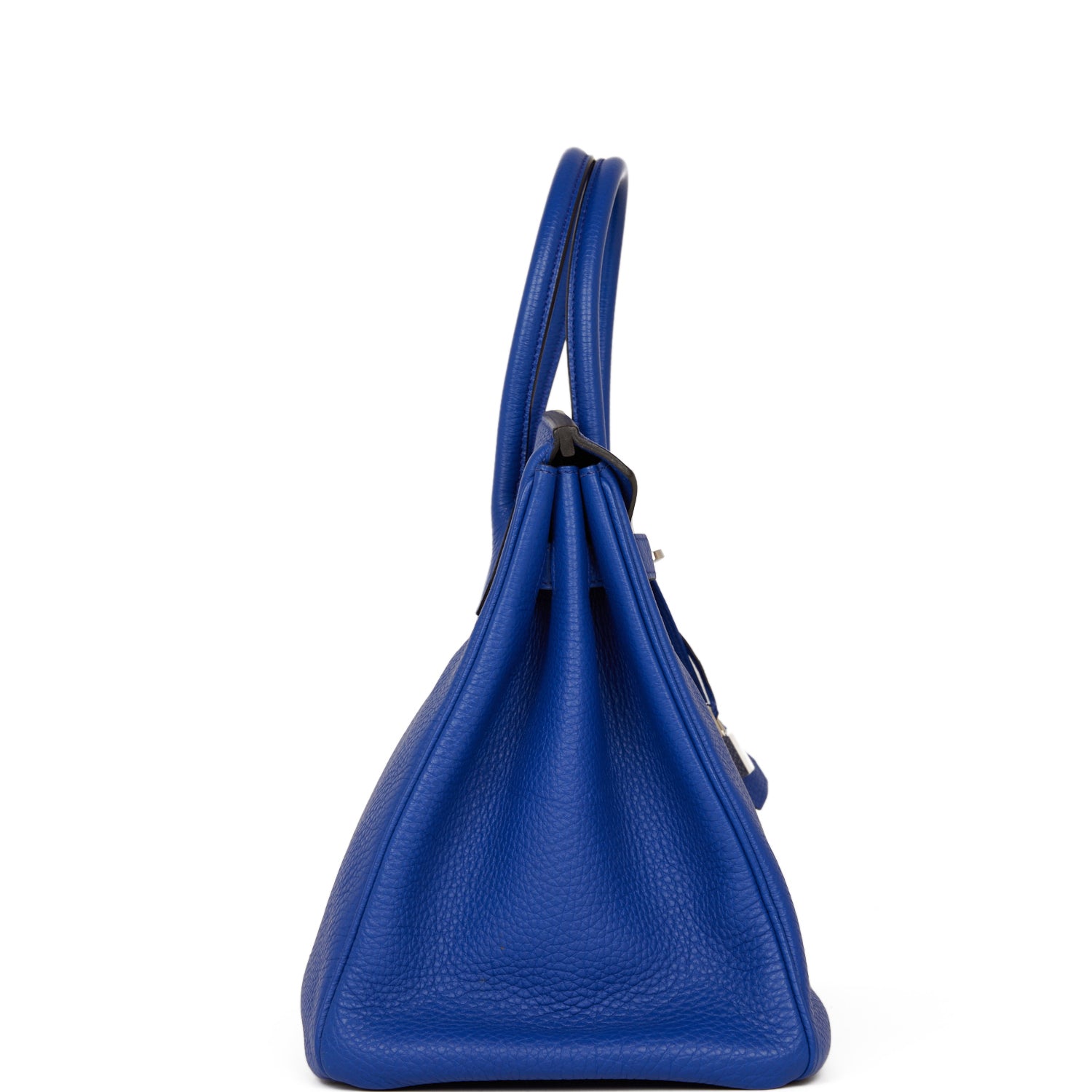 Hermes Birkin Bleu Electric Togo Palladium Hardware Handbag Travel Bag