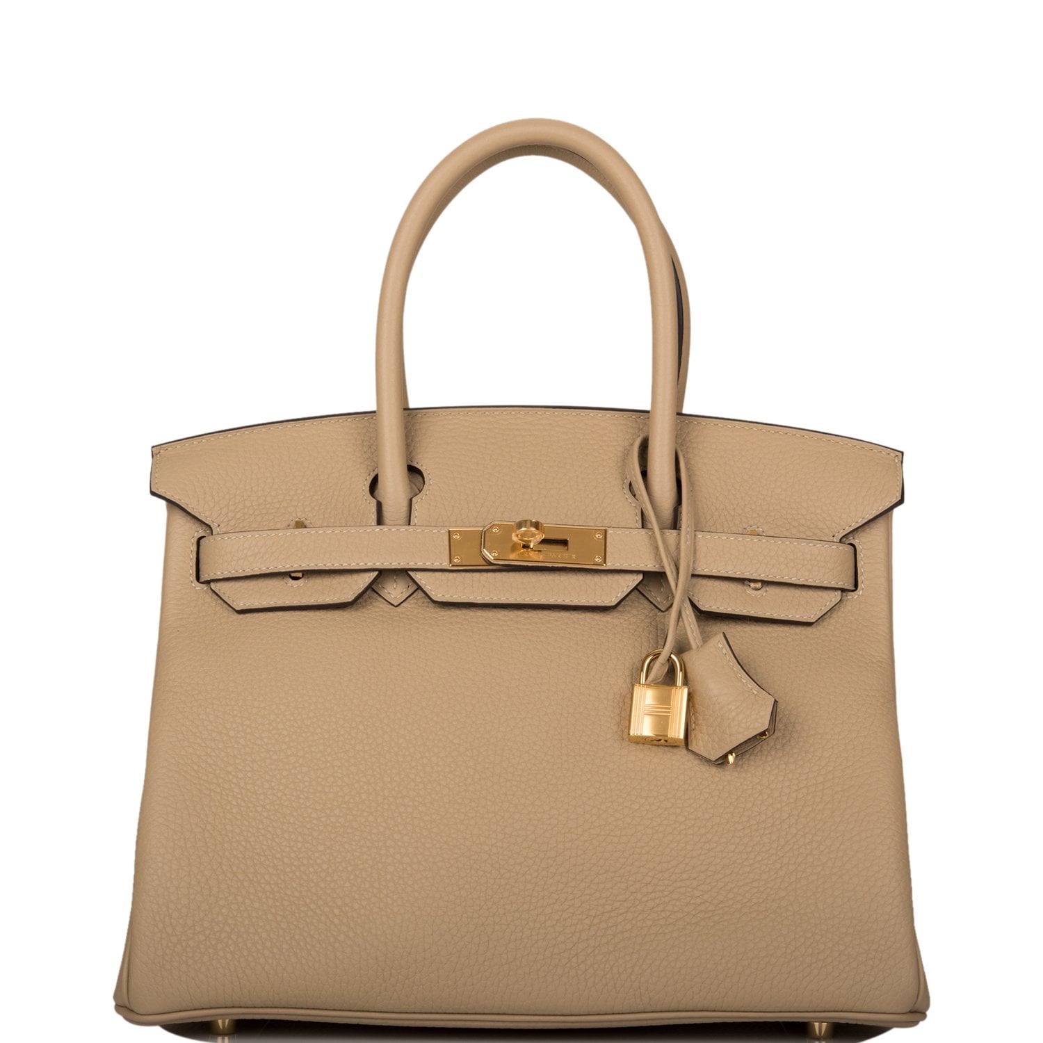 Hermes Birkin Trench Clemence Hardware Handbag Gold Travel Bag Gold Hardware
