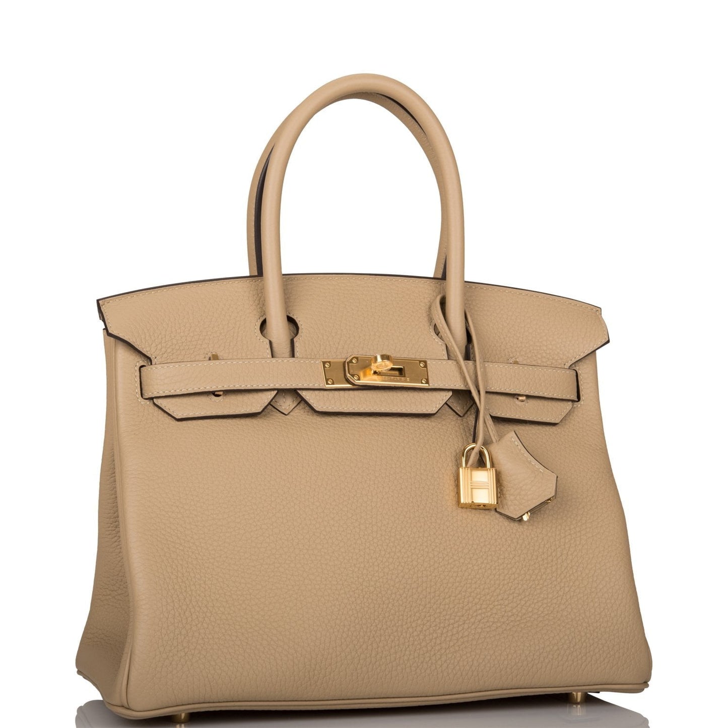 Hermes Birkin Trench Clemence Hardware Handbag Gold Travel Bag Gold Hardware