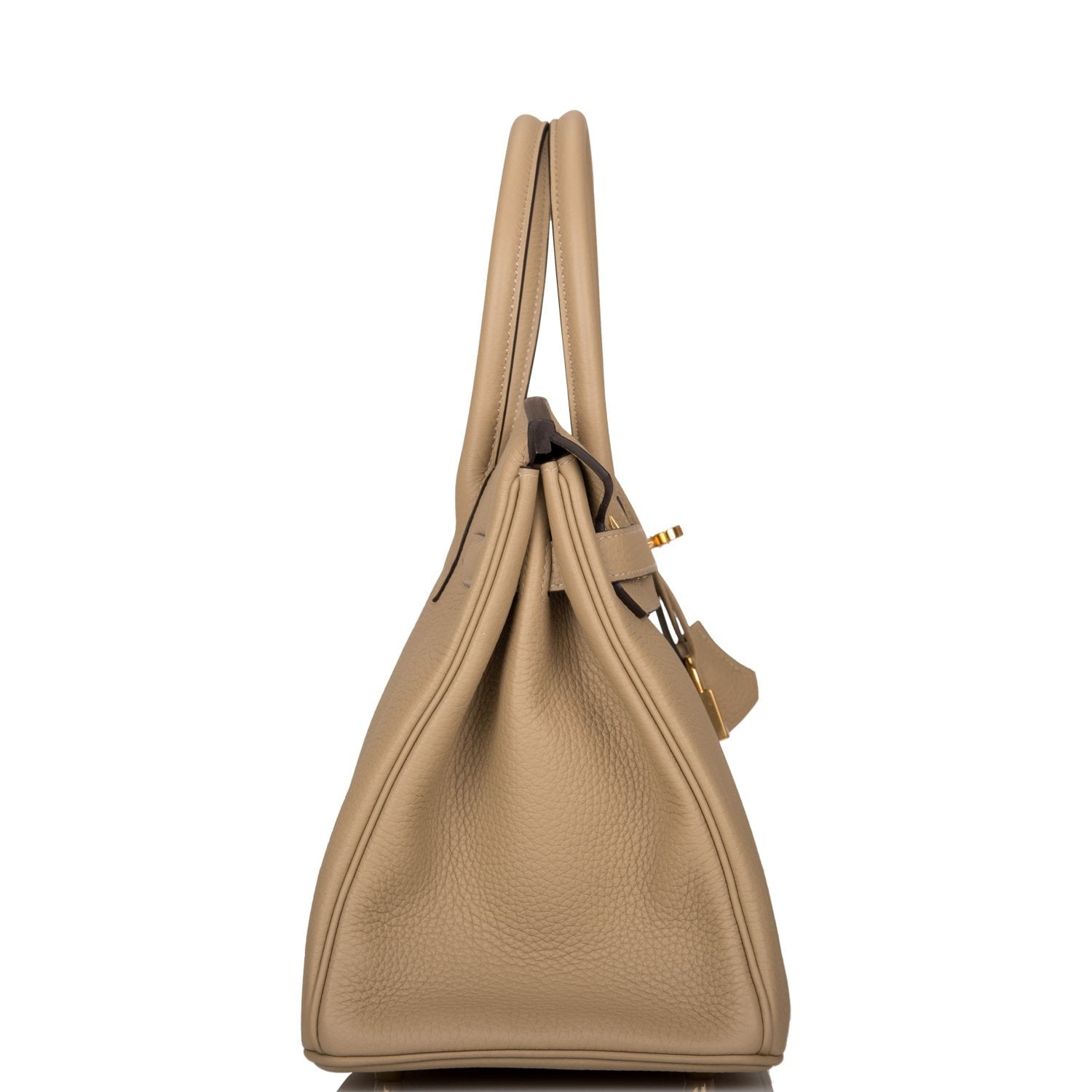 Hermes Birkin Trench Clemence Hardware Handbag Gold Travel Bag Gold Hardware