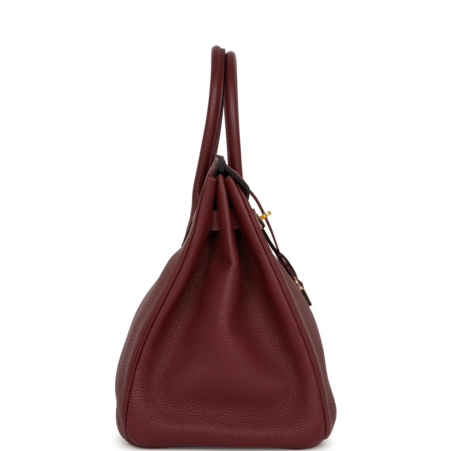 Hermes Birkin Rouge Togo Hardware Deposit Handbag Gold Travel Bag