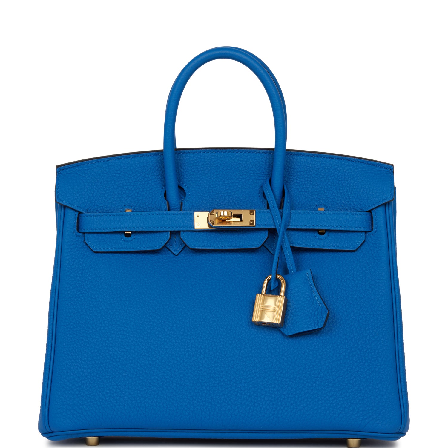 Hermes Birkin Bleu Zellige Togo Hardware Handbag Gold Travel Bag