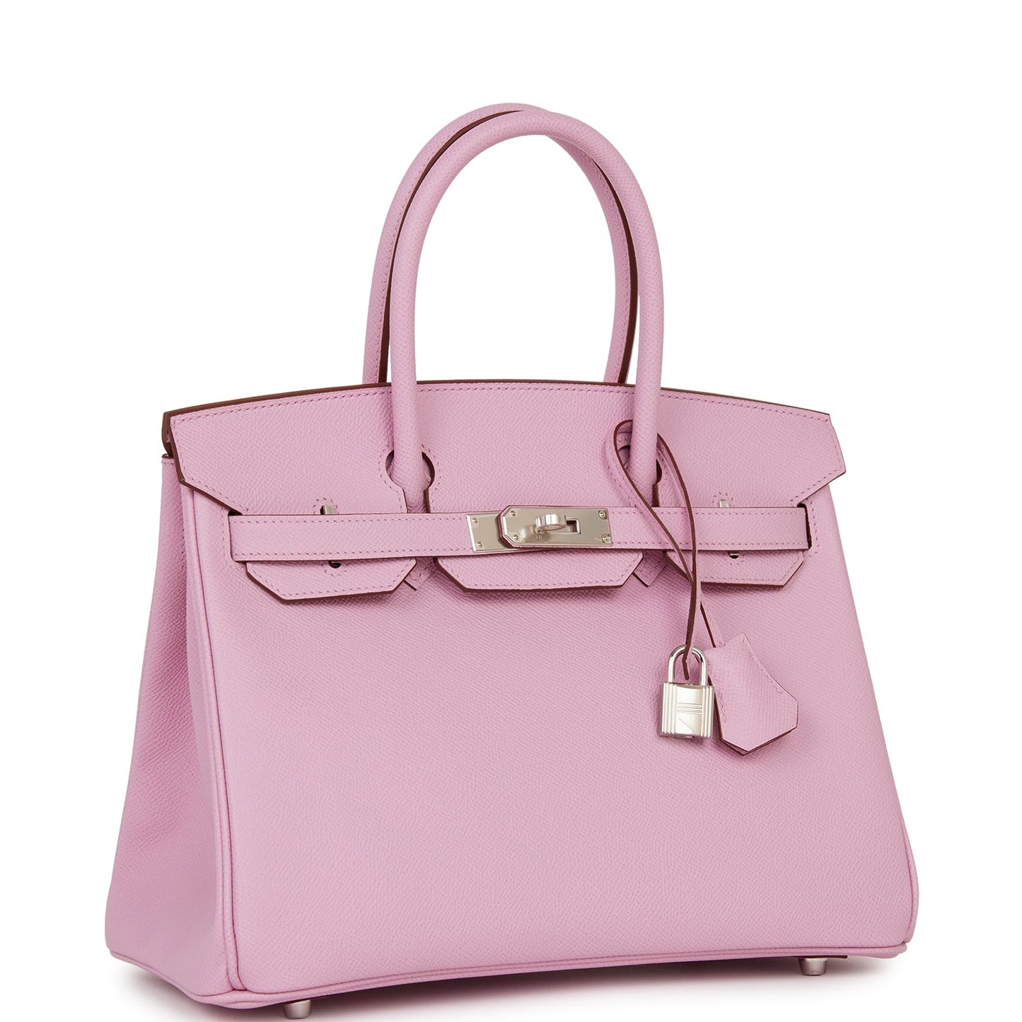 Hermes Birkin Mauve Sylvestre Epsom Palladium Hardware Handbag Travel Bag