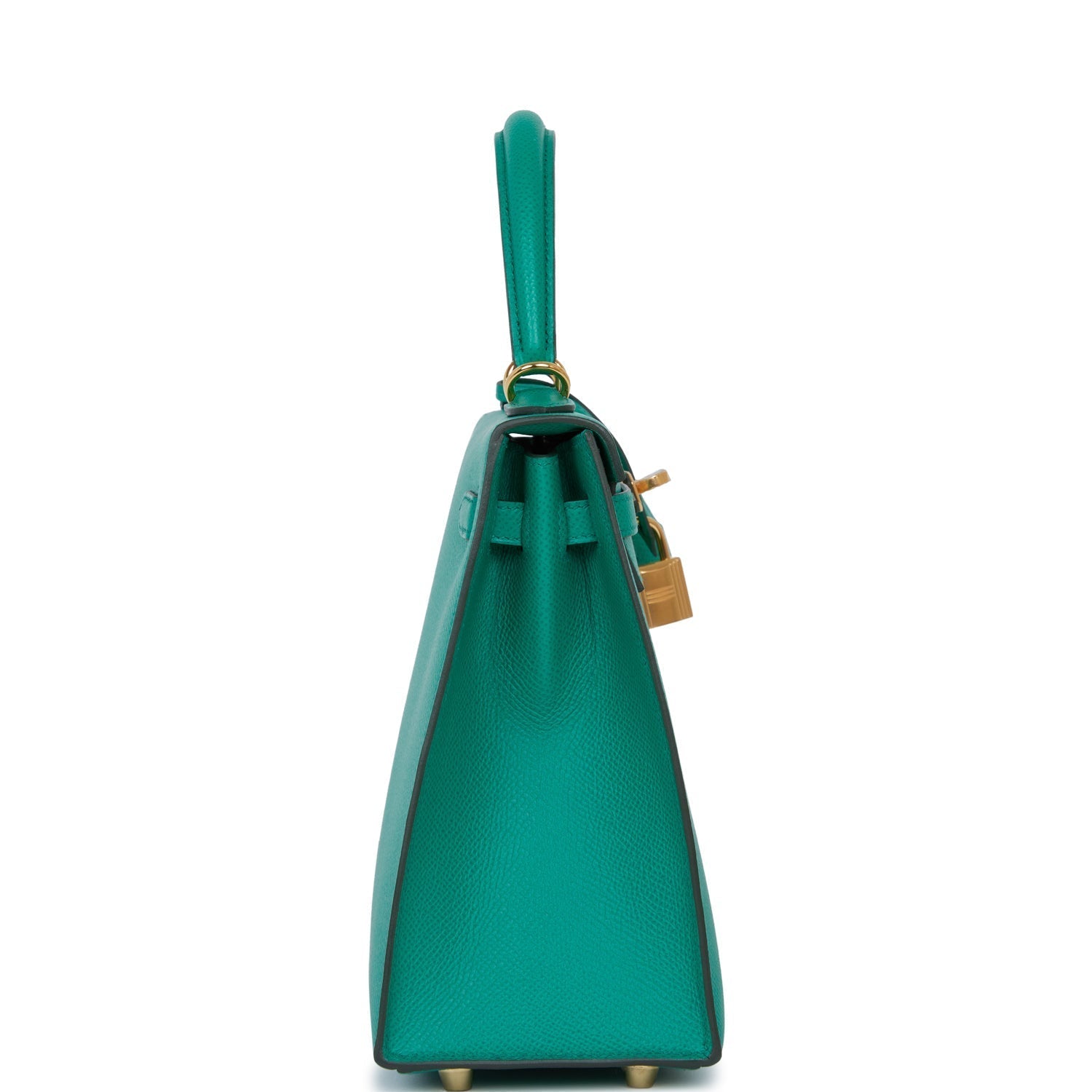 Hermes Kelly Sellier Vert Jade Epsom Hardware Handbag Gold Travel Bag Hardware 2