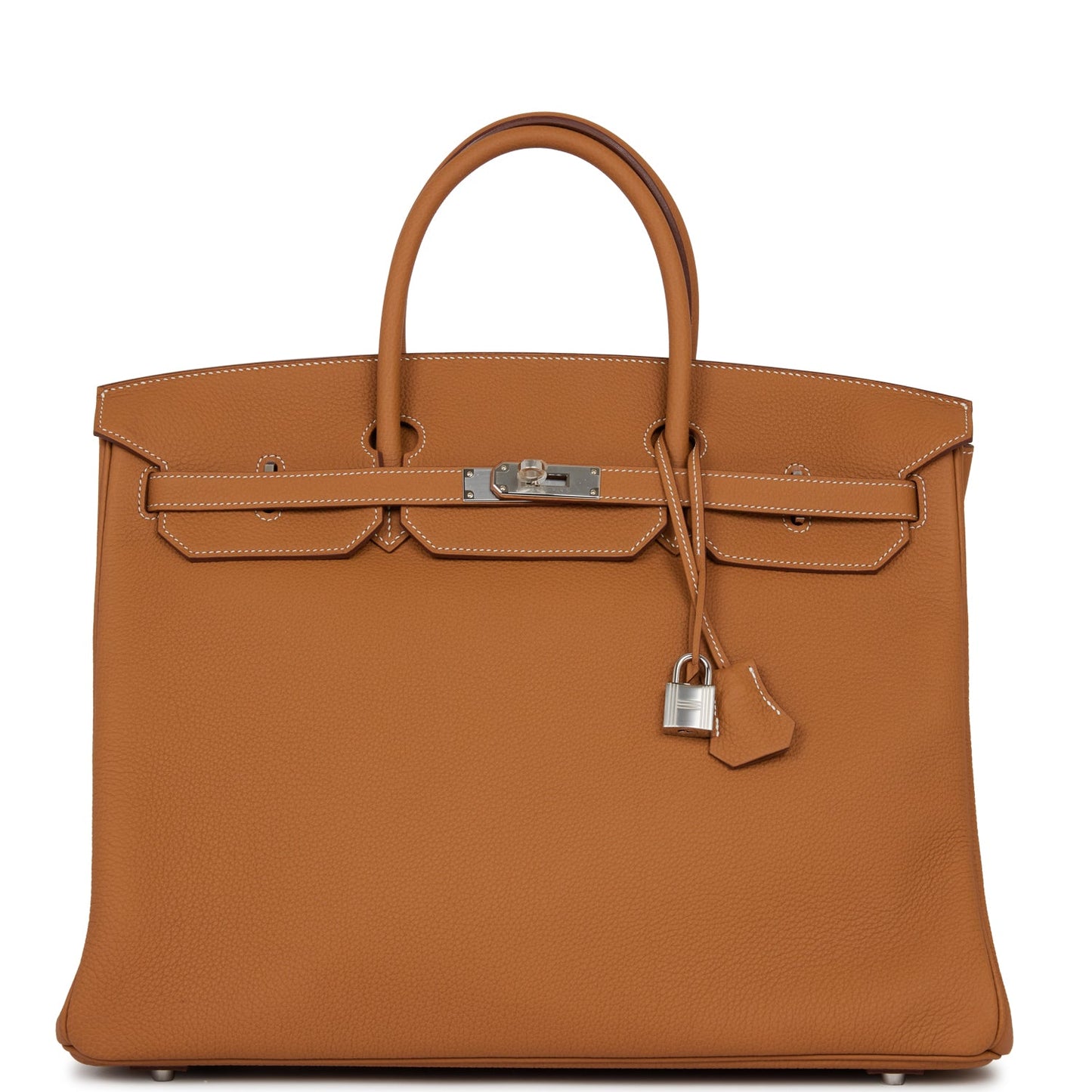Hermes Birkin Togo Palladium Hardware Handbag Gold Travel Bag Togo Palladium Hardware
