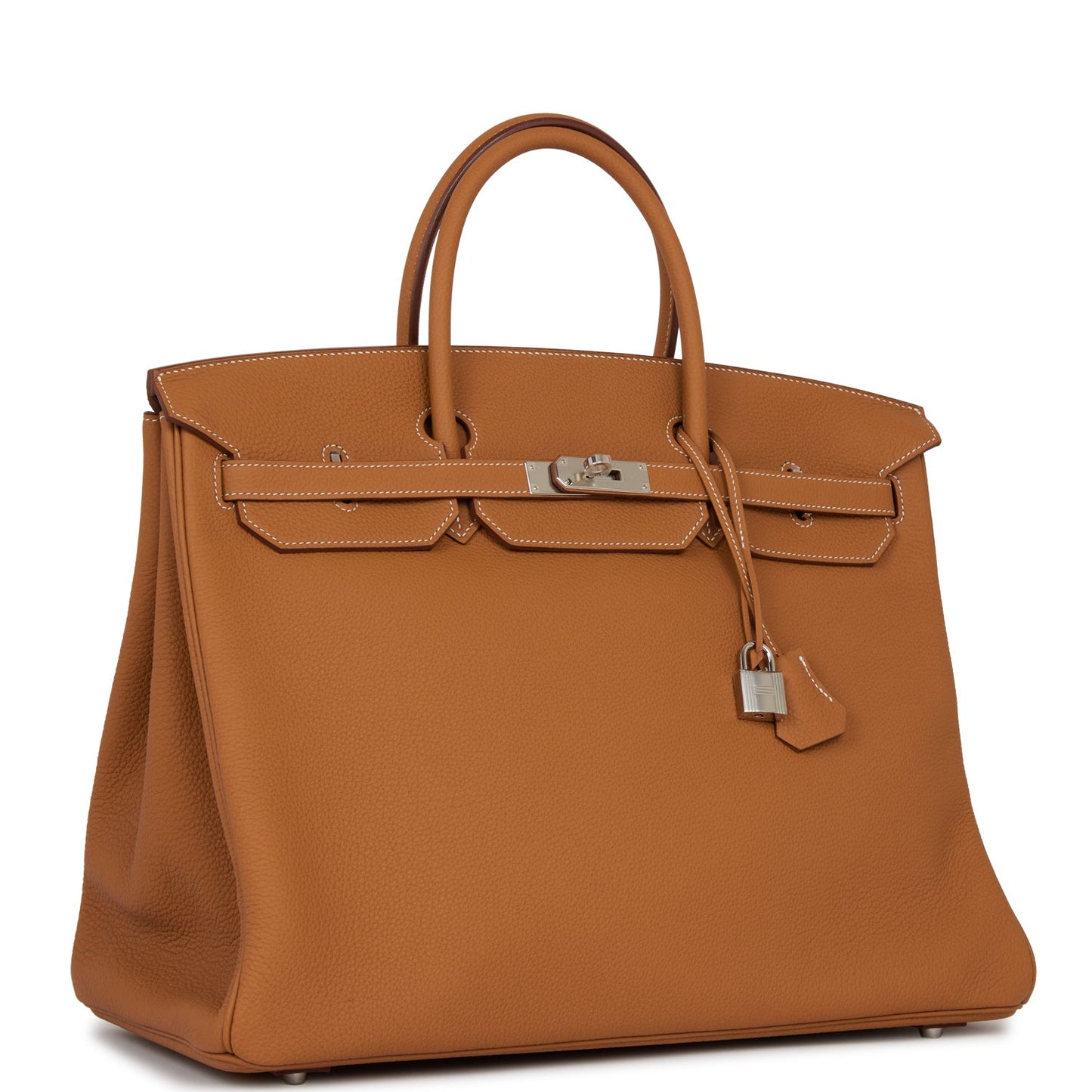 Hermes Birkin Togo Palladium Hardware Handbag Gold Travel Bag Togo Palladium Hardware