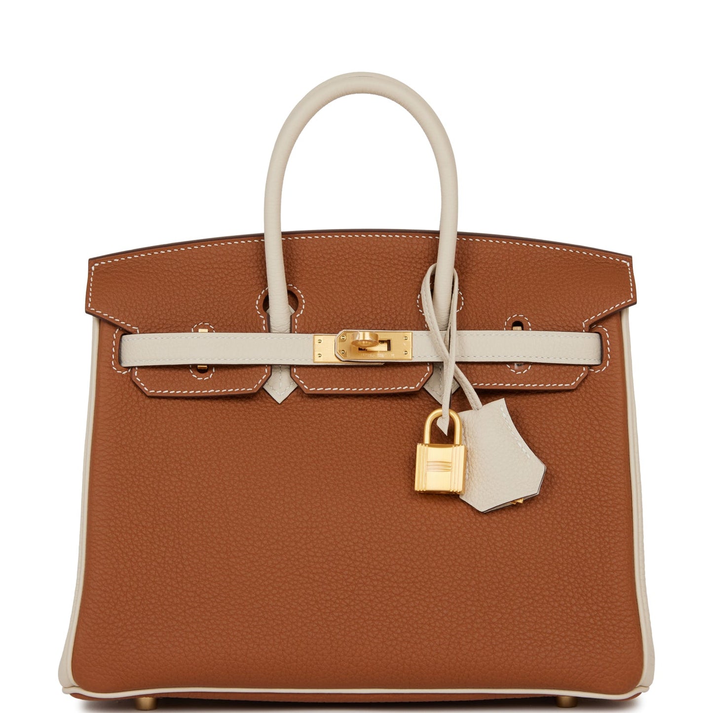 Hermes Special Order Hss Birkin And Craie Togo Gold Travel Bag
