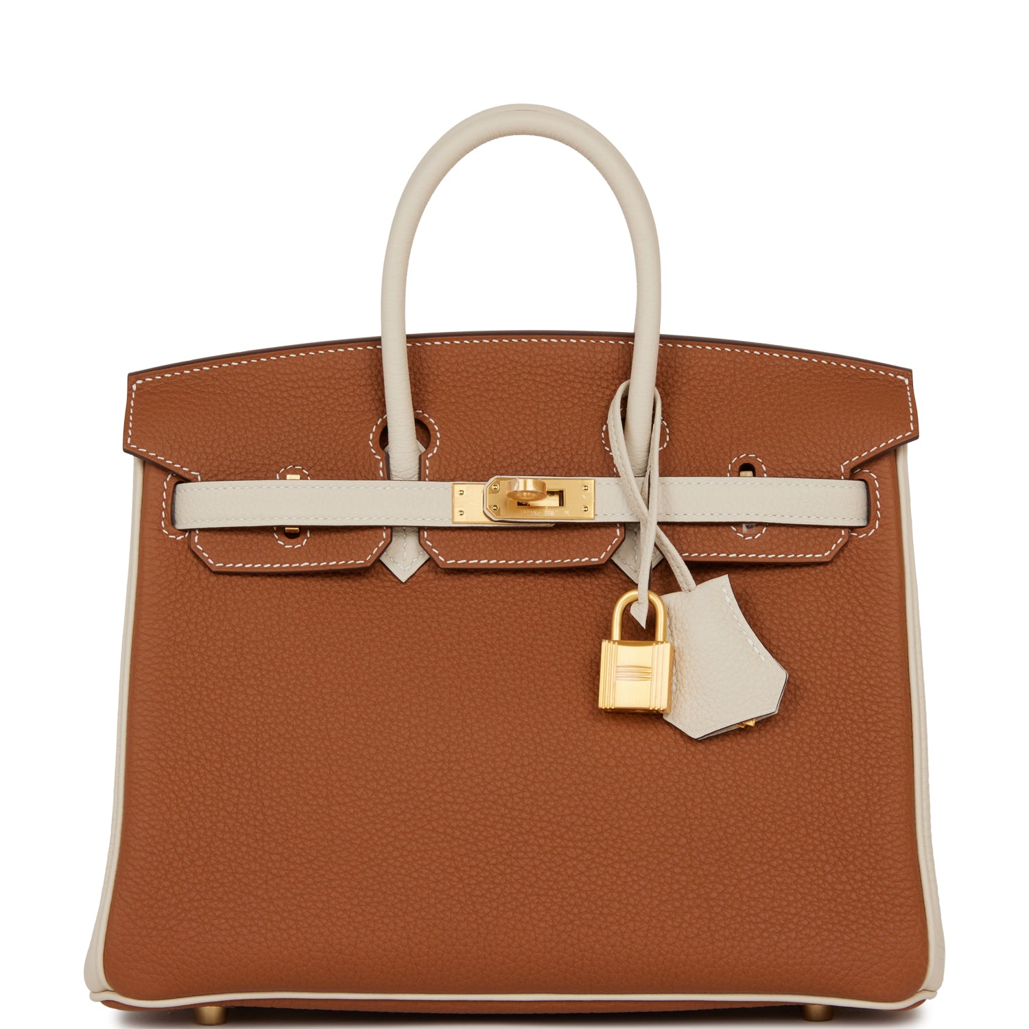Hermes Special Order Hss Birkin And Craie Togo Gold Travel Bag