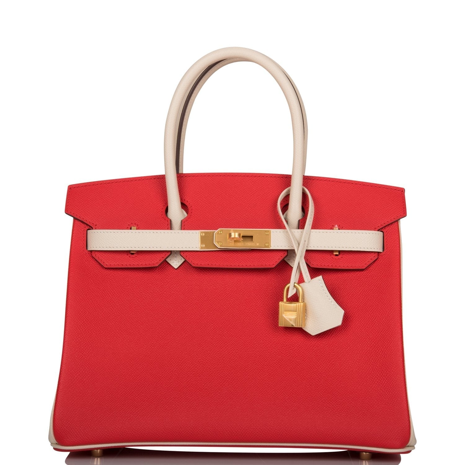 Hermes Special Order Hss Birkin Rouge De Coeur Gold Travel Bag