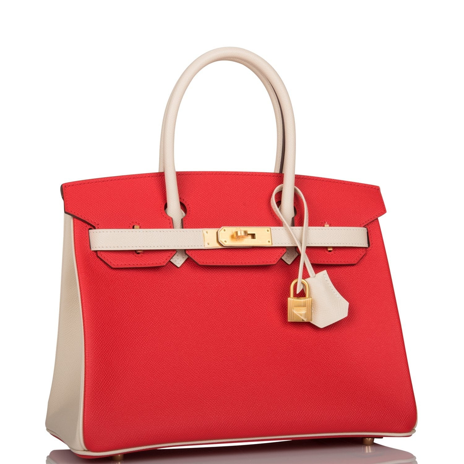 Hermes Special Order Hss Birkin Rouge De Coeur Gold Travel Bag