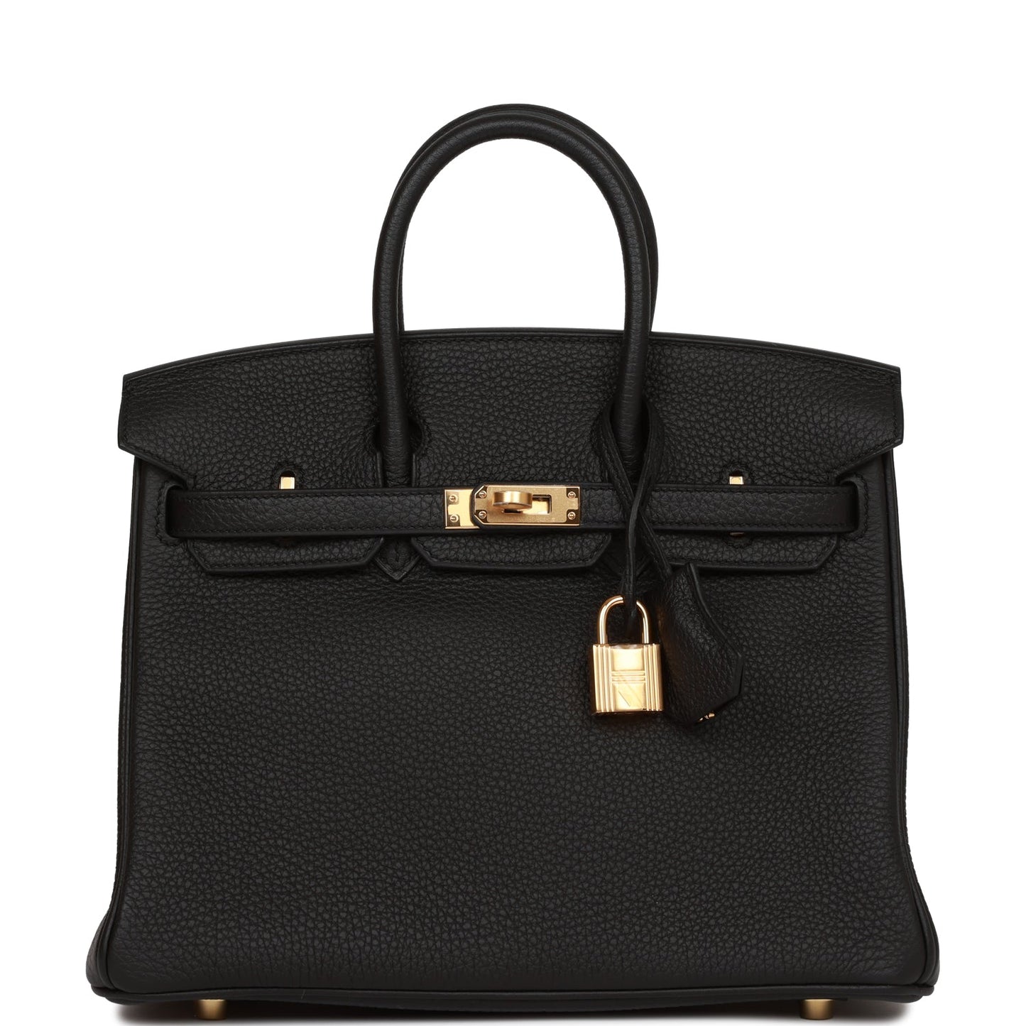 Hermes Birkin Togo Hardware Handbag Black Gold Travel Bag 48