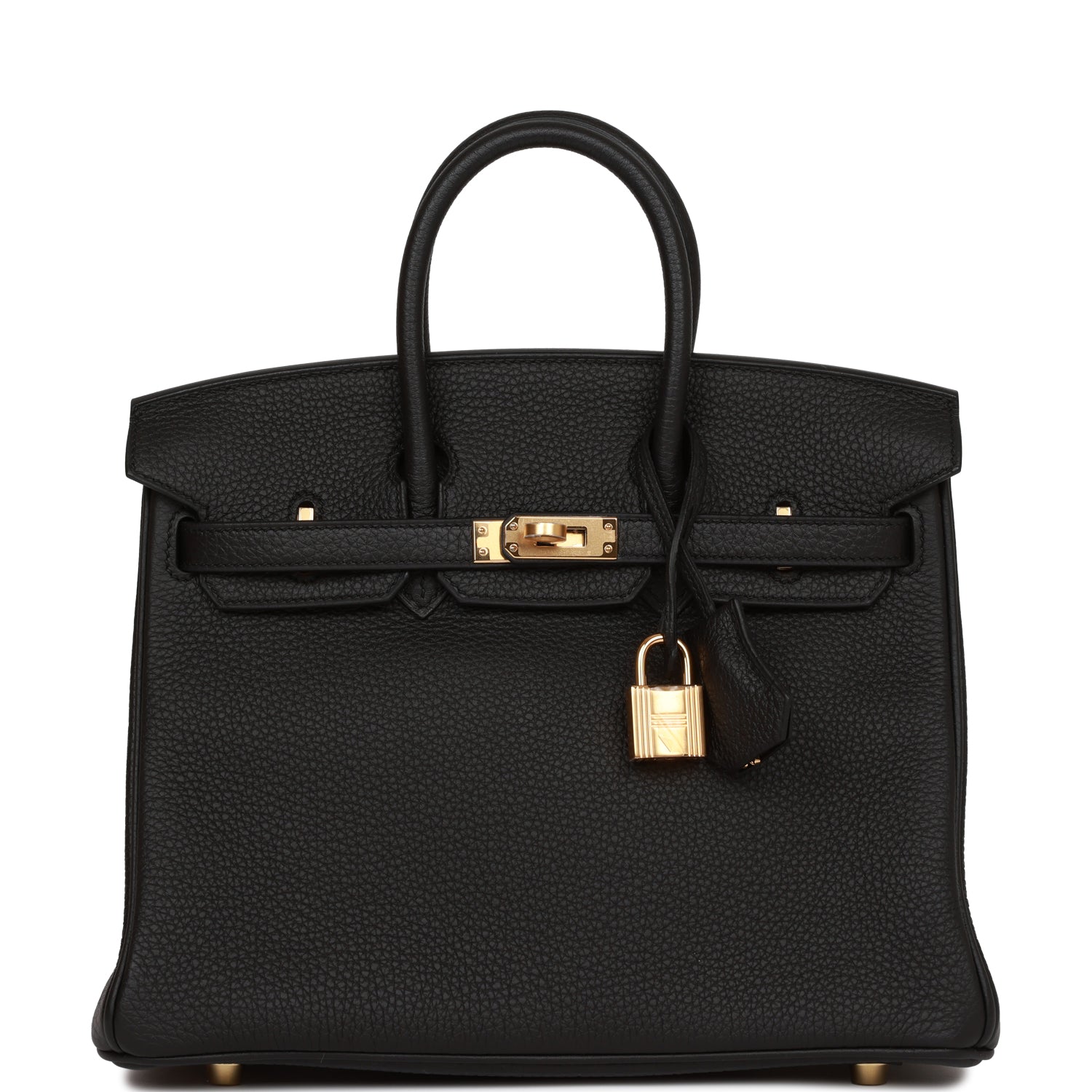 Hermes Birkin Togo Hardware Handbag Black Gold Travel Bag 47
