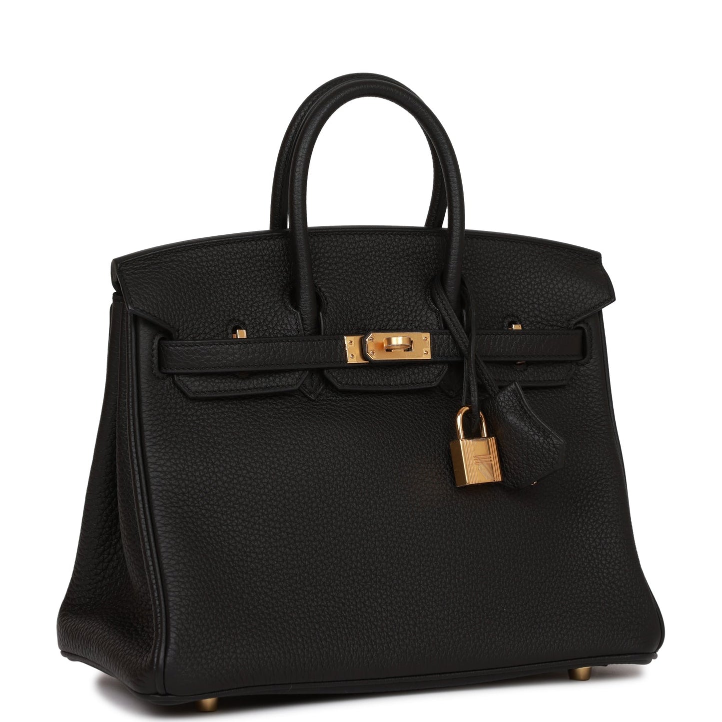 Hermes Birkin Togo Hardware Handbag Black Gold Travel Bag 48