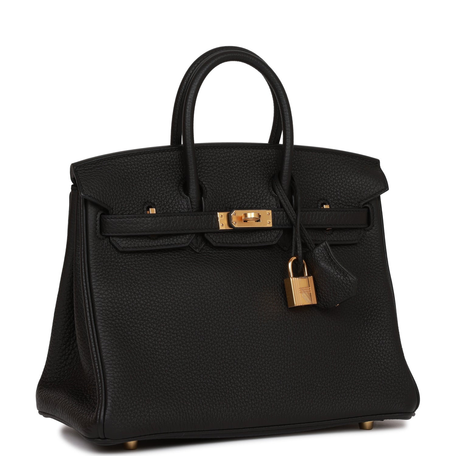 Hermes Birkin Togo Hardware Handbag Black Gold Travel Bag 48