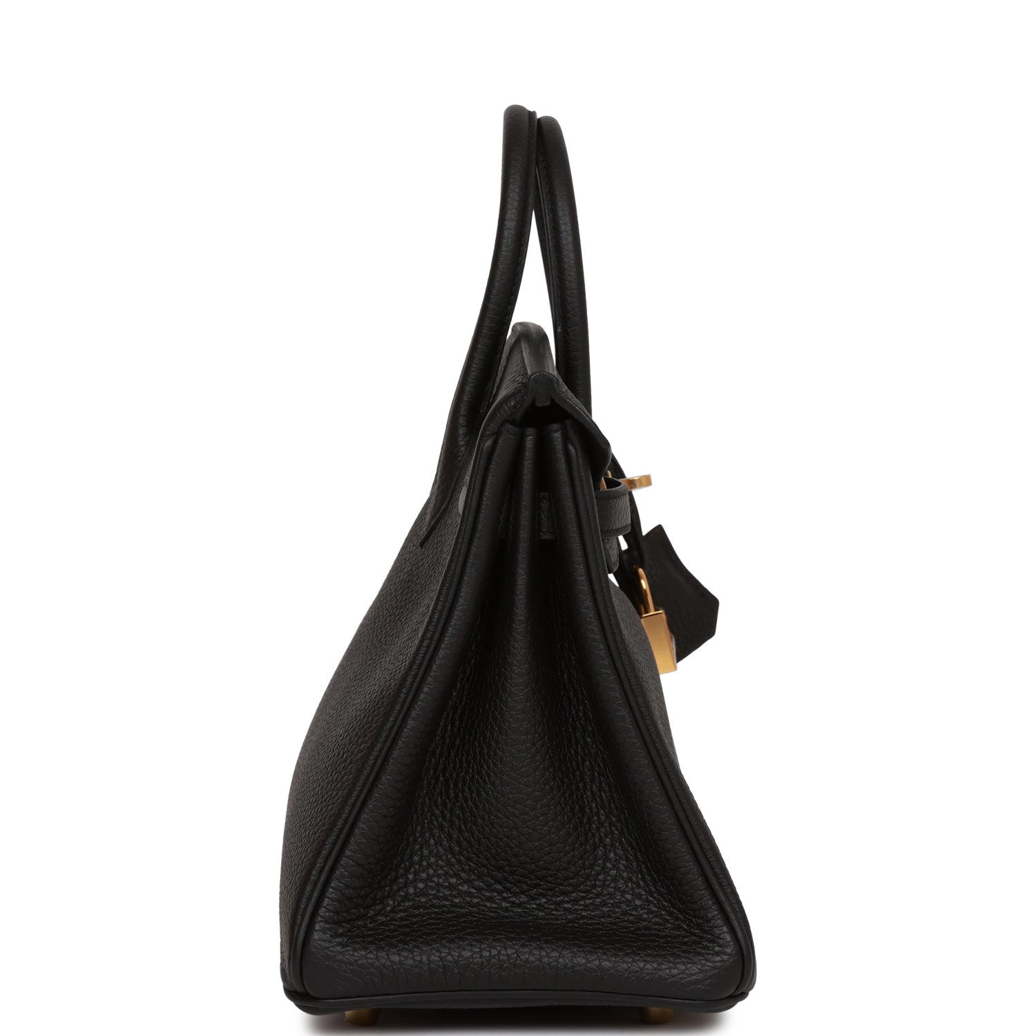 Hermes Birkin Togo Hardware Handbag Black Gold Travel Bag 48
