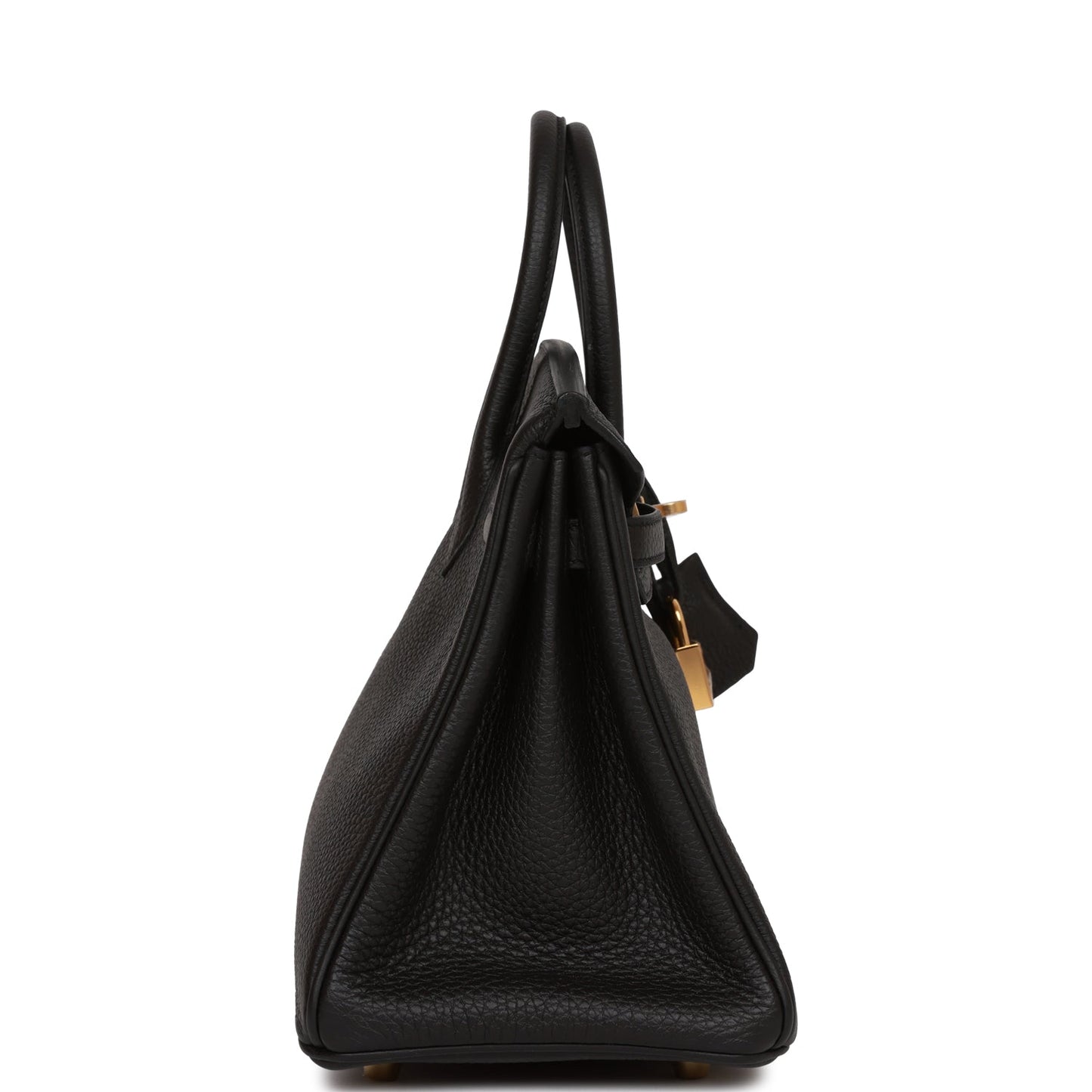 Hermes Birkin Togo Hardware Handbag Black Gold Travel Bag 47
