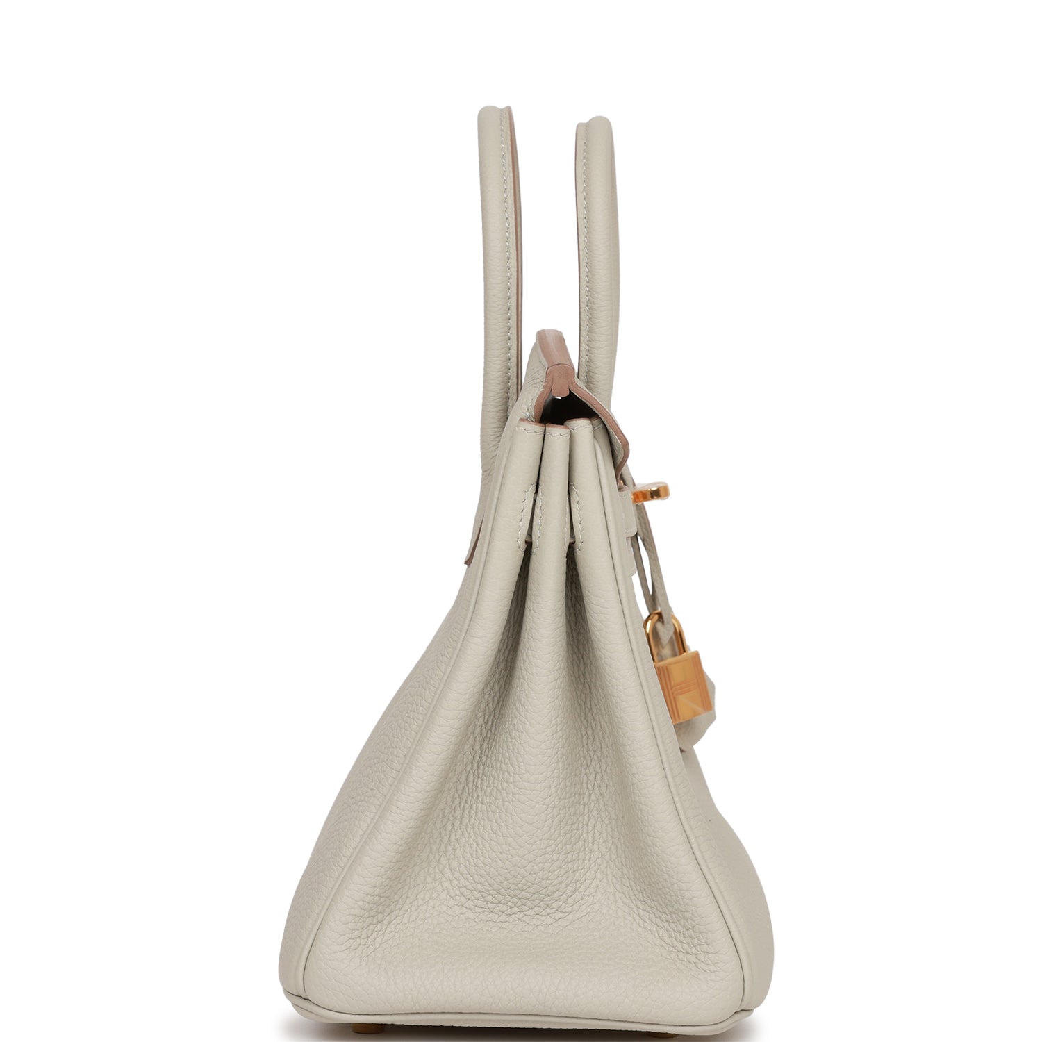Hermes Birkin Gris Perle Togo Hardware Handbag Gold Travel Bag