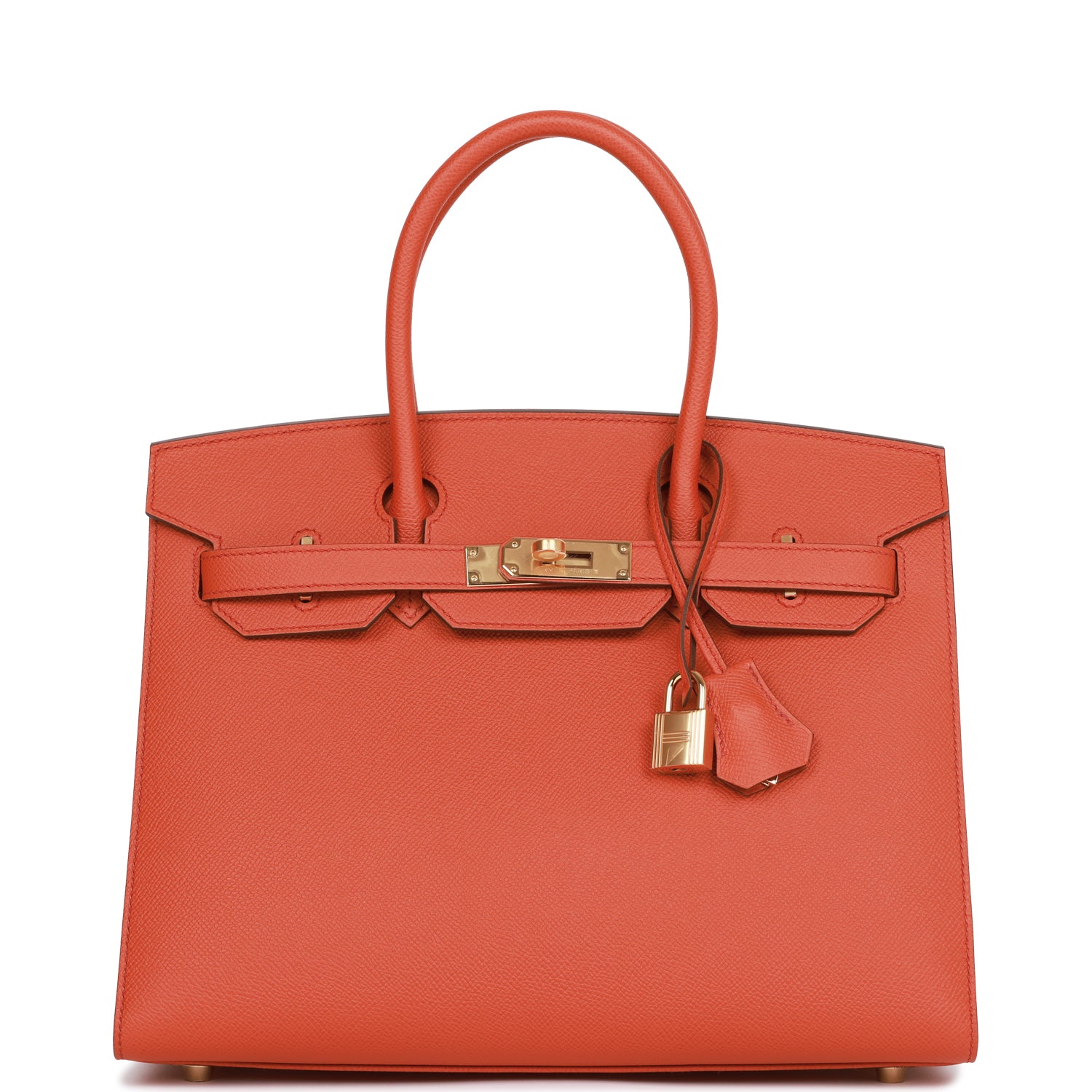 Hermes Birkin Sellier Terre Battue Epsom Hardware Handbag Gold Travel Bag