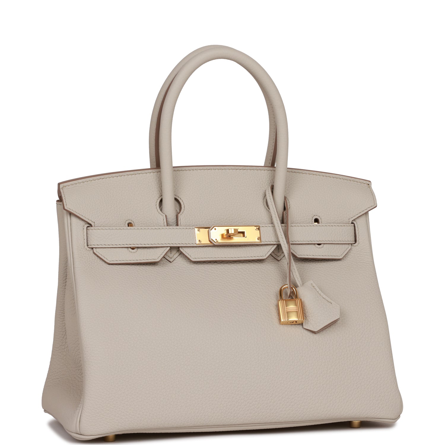 Hermes Birkin Beton Togo Hardware Handbag Gold Travel Bag