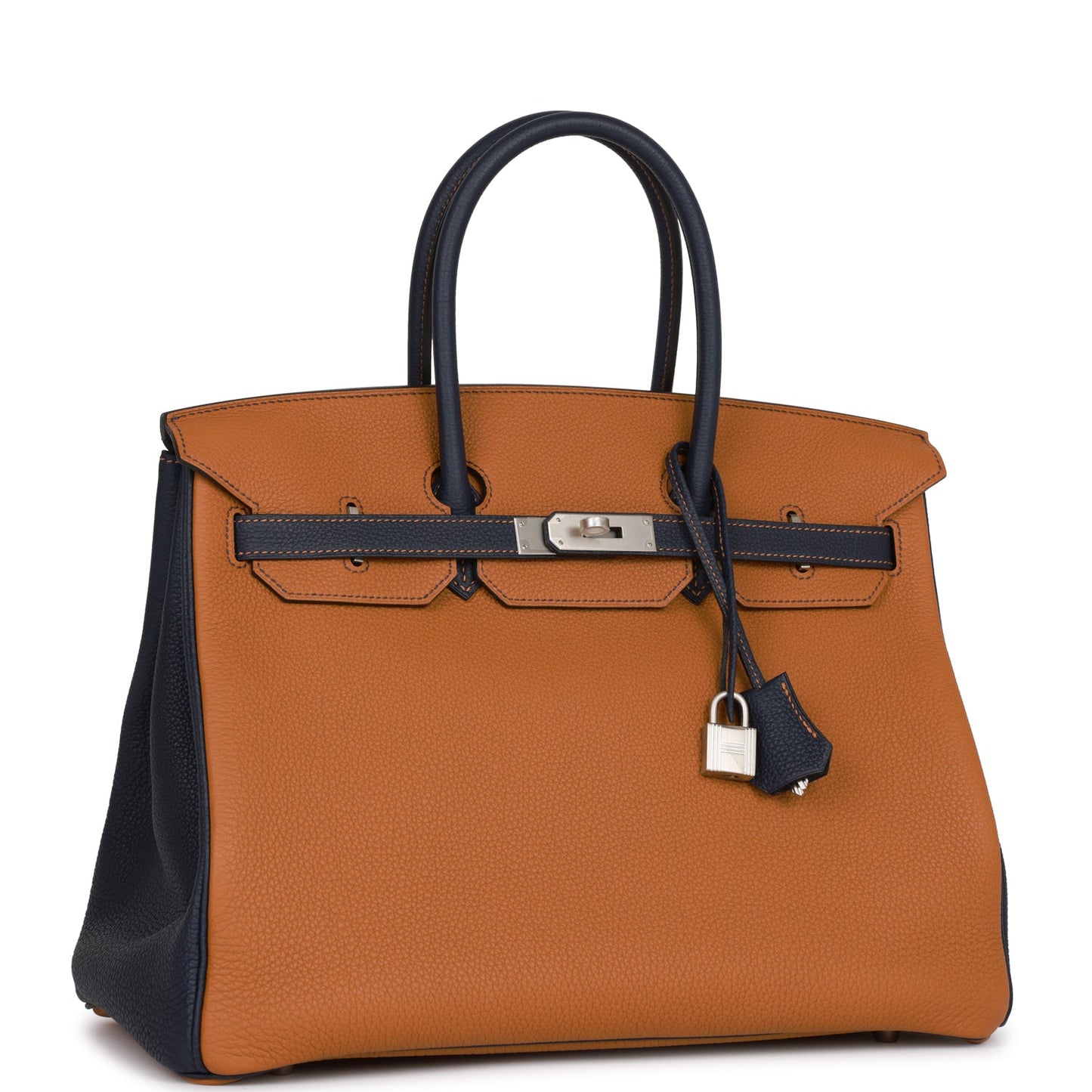 Hermes Special Order Hss Birkin And Bleu Nuit Gold Travel Bag