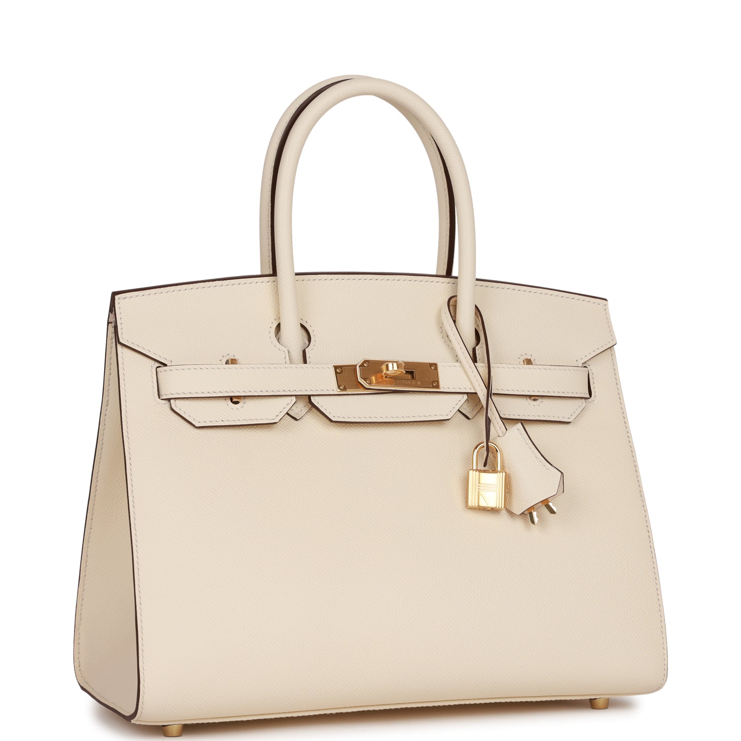 Hermes Birkin Sellier Nata Epsom Hardware Handbag Gold Travel Bag