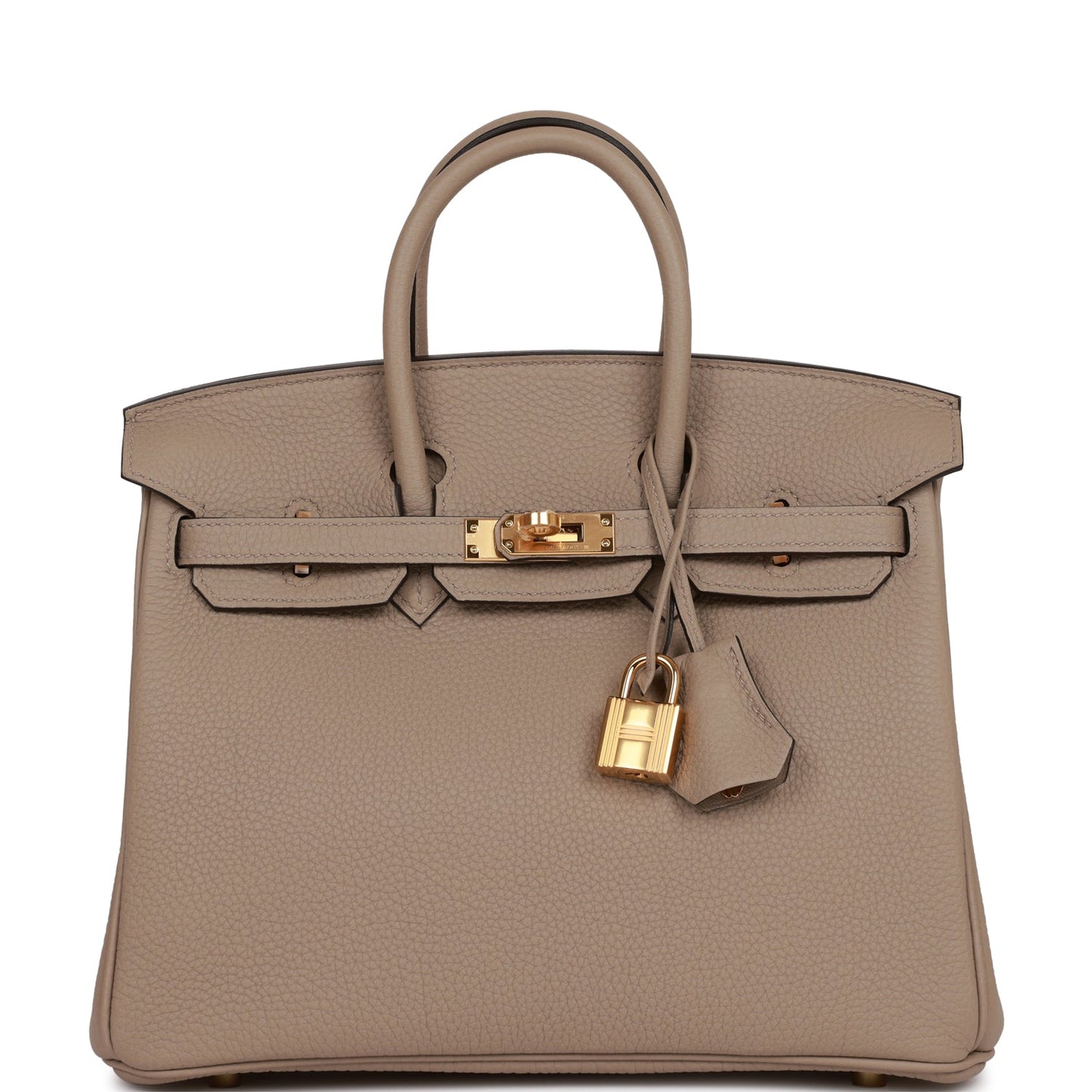 Hermes Birkin Gris Tourterelle Togo Hardware Handbag Gold Travel Bag Gold Hardware