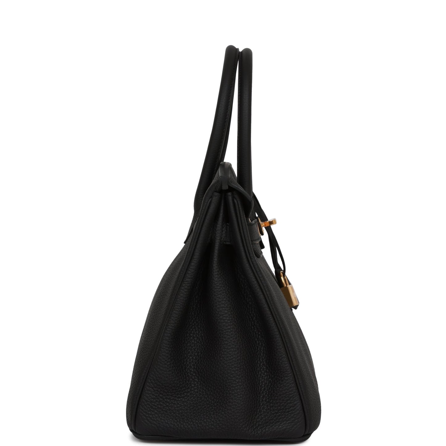 Hermes Birkin Togo Hardware Handbag Black Gold Travel Bag 31