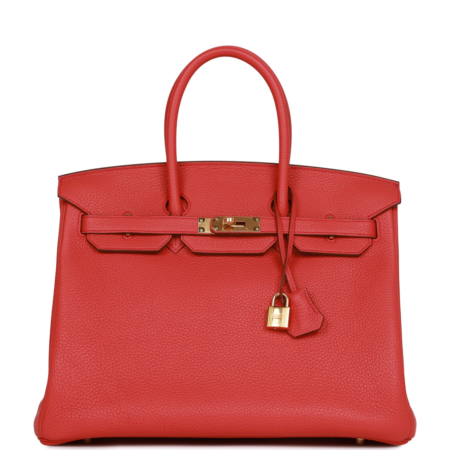 Hermes Birkin Bougainvillea Clemence Hardware Handbag Gold Travel Bag Gold Hardware