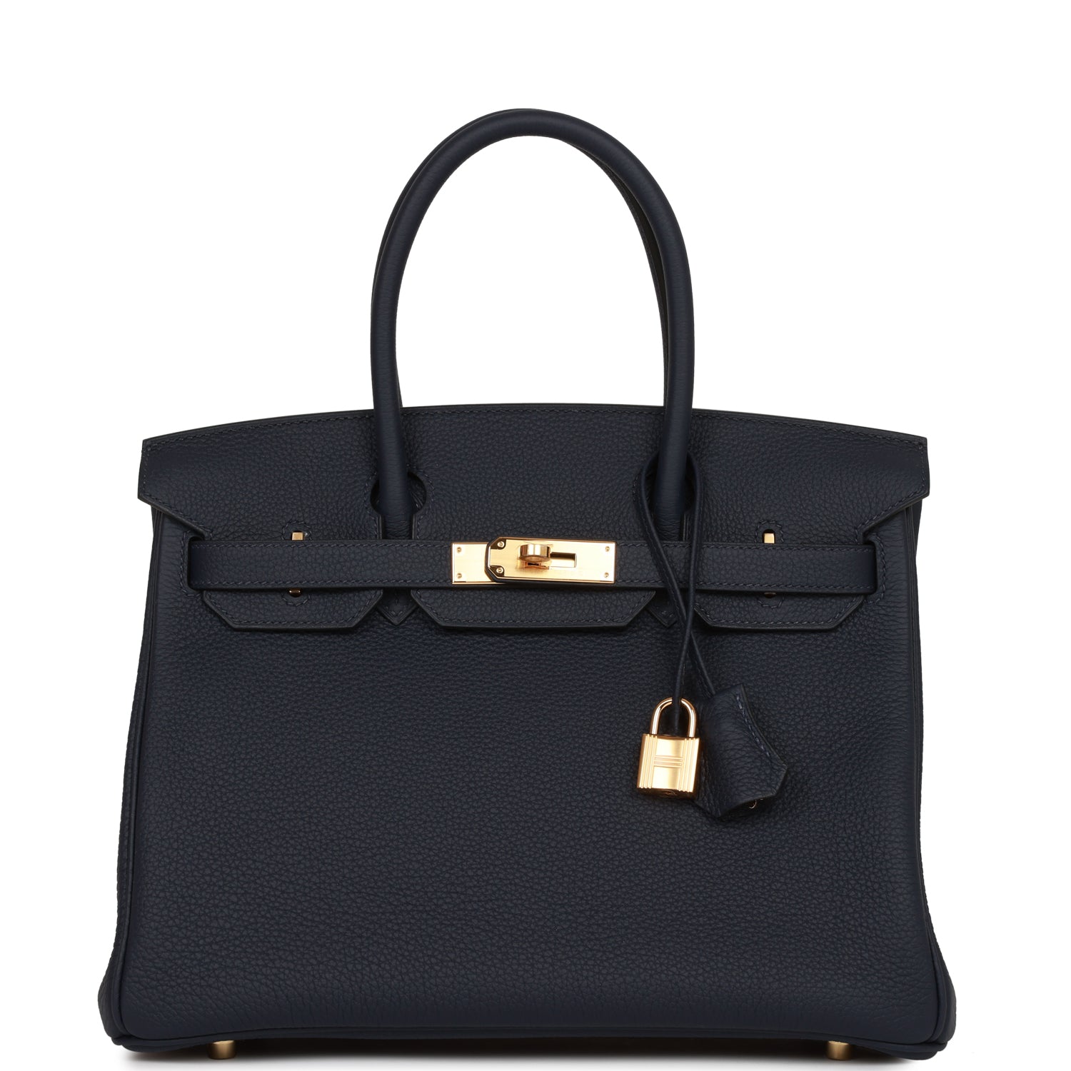 Hermes Special Order Hss Birkin Bleu Nuit Togo Gold Travel Bag