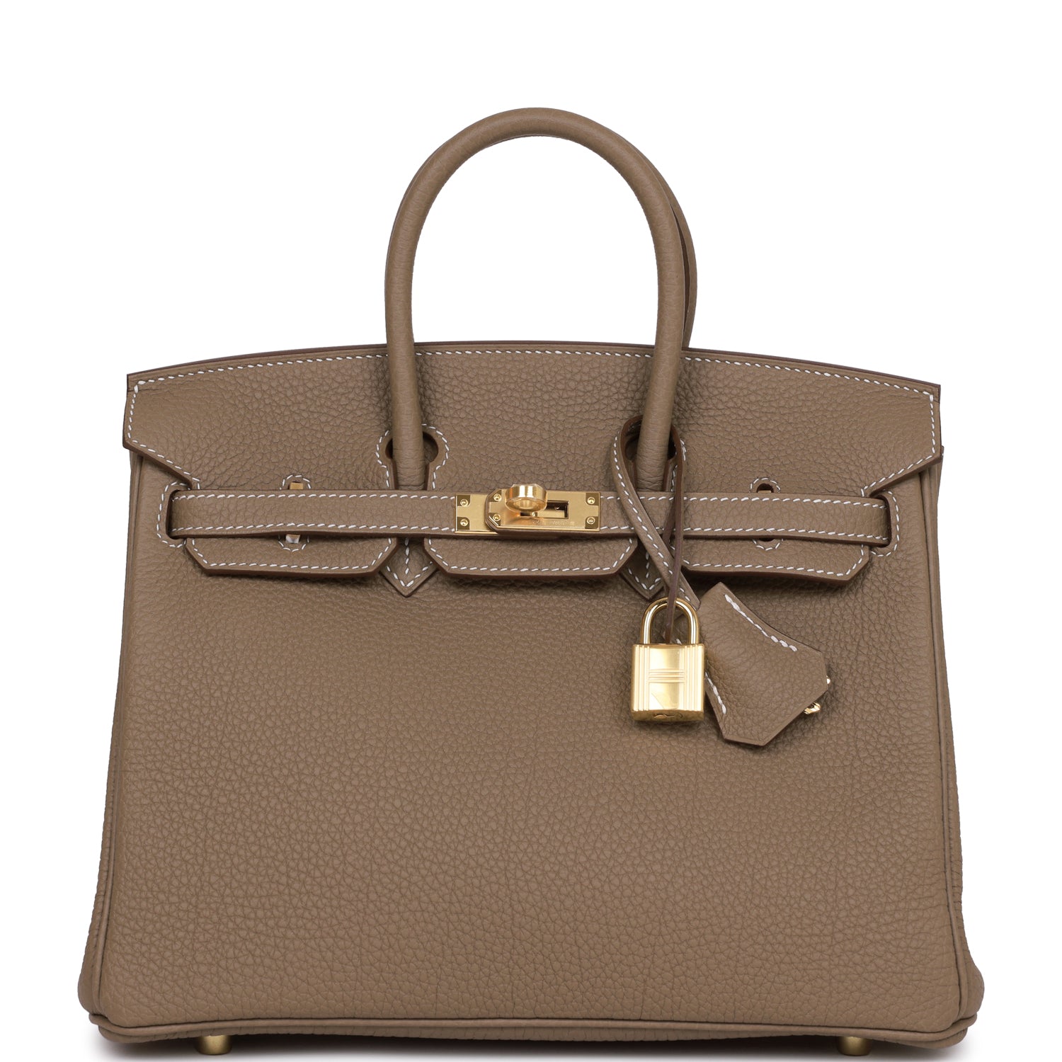 Hermes Birkin Etoupe Togo Hardware Handbag Gold Travel Bag 13