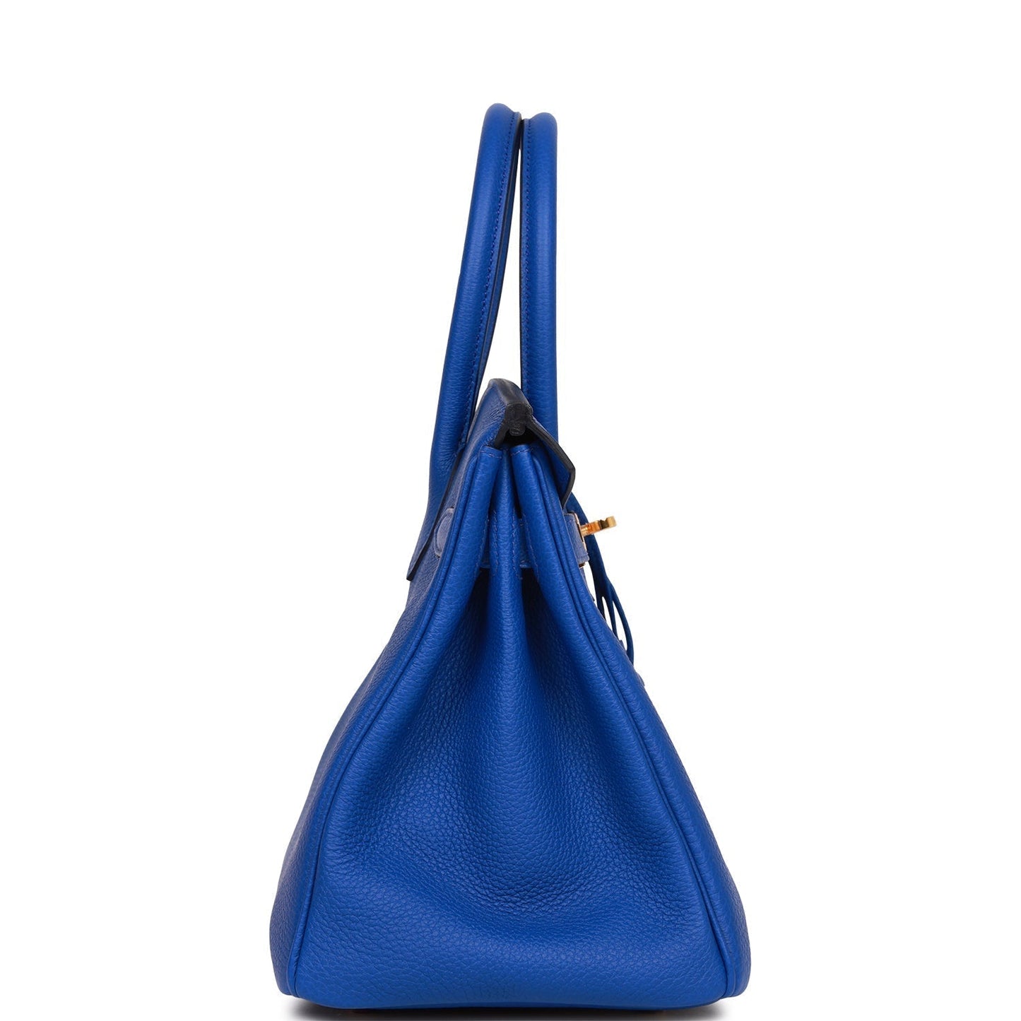 Hermes Birkin Bleu Royal Togo Hardware Handbag Gold Travel Bag