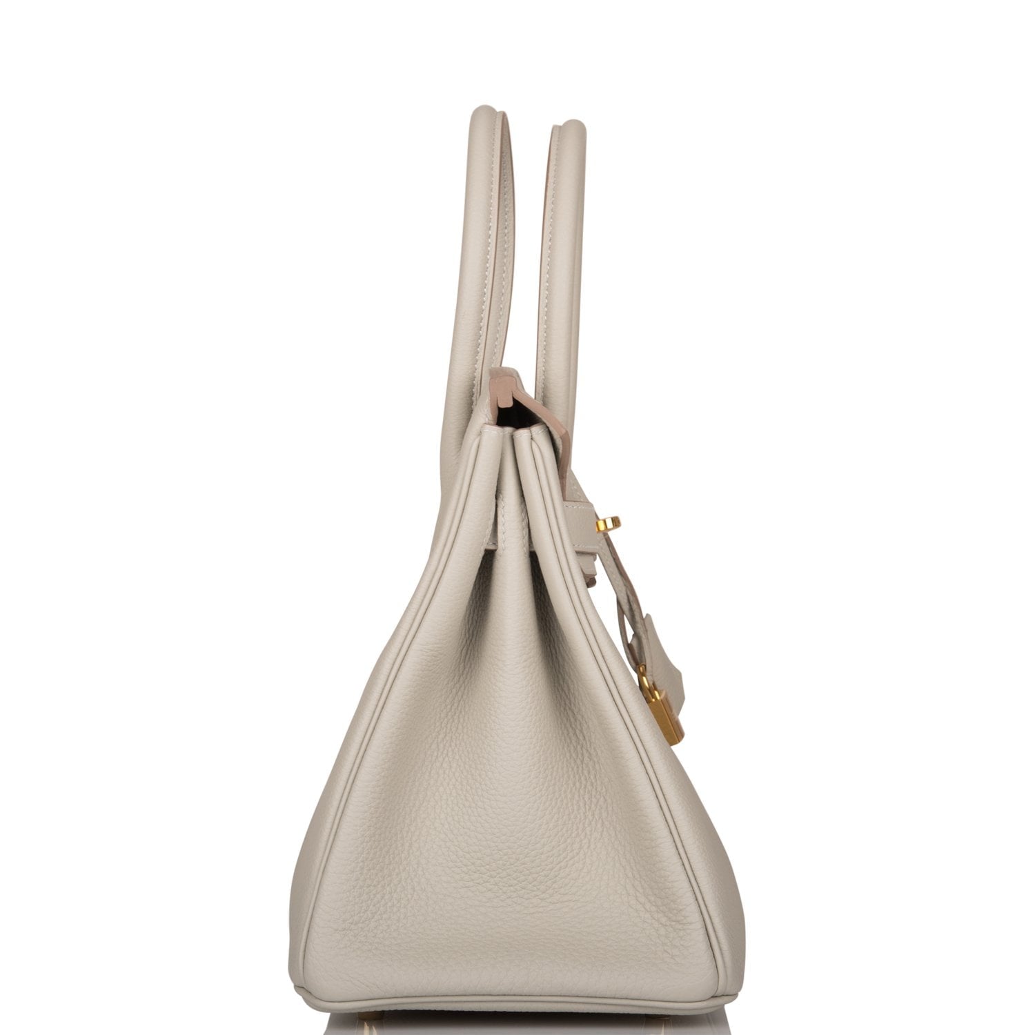 Hermes Birkin Gris Perle Togo Hardware Handbag Gold Travel Bag Gold Hardware