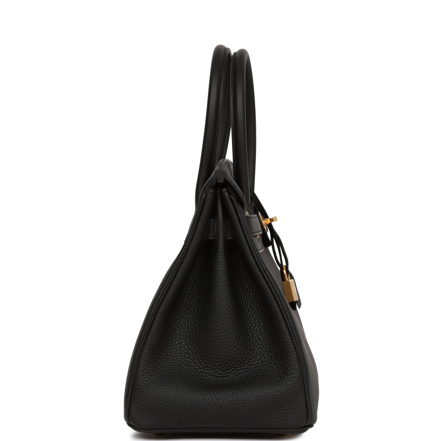 Hermes Birkin Togo Hardware Handbag Black Gold Travel Bag 29