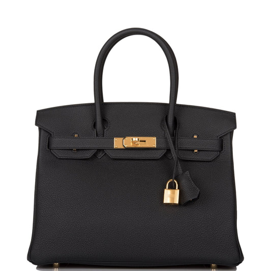 Hermes Birkin Togo Hardware Handbag Black Gold Travel Bag Gold Hardware 2