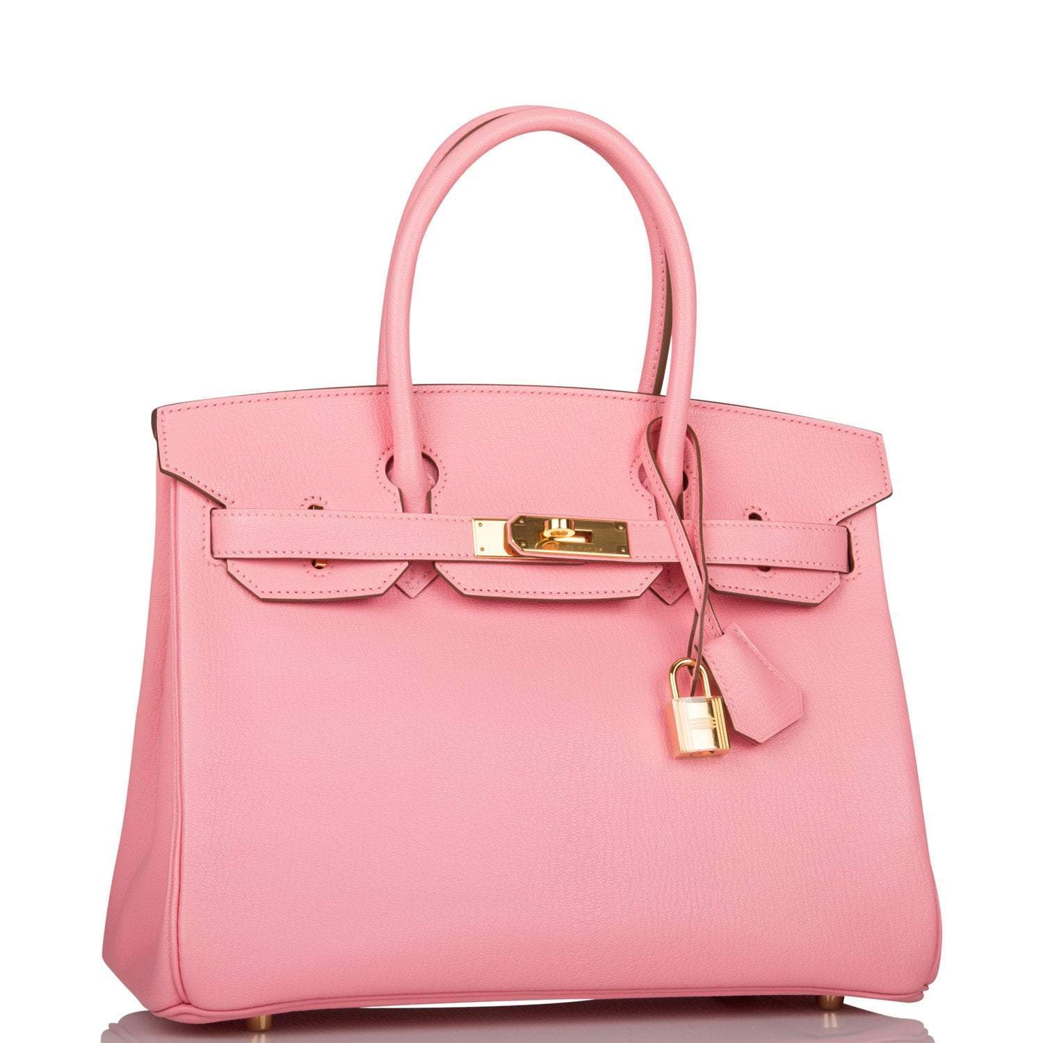Hermes Birkin Rose Confetti Chevre Hardware Handbag Gold Travel Bag Gold Hardware
