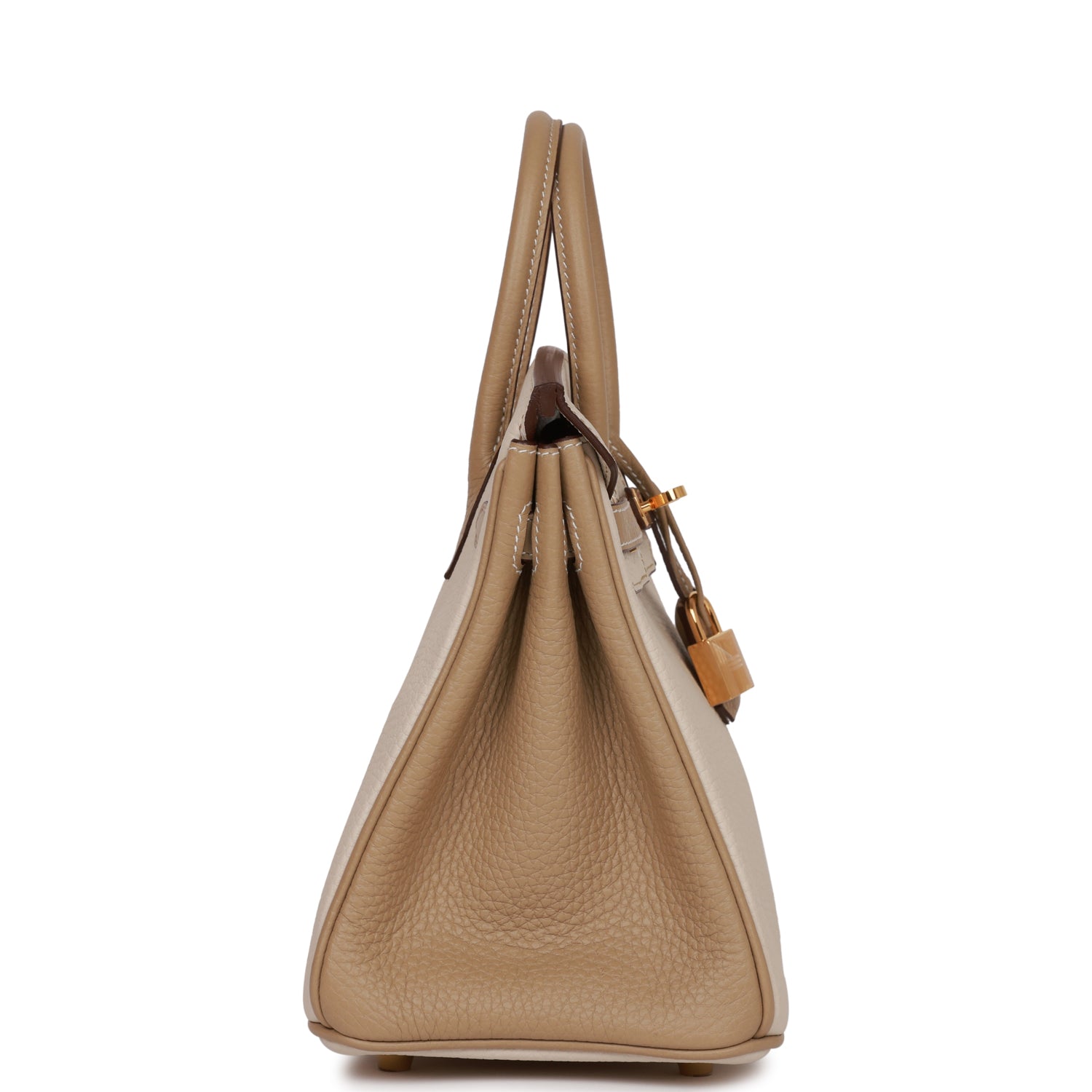 Hermes Special Order Hss Birkin Craie And Trench Gold Travel Bag Gold Hardware