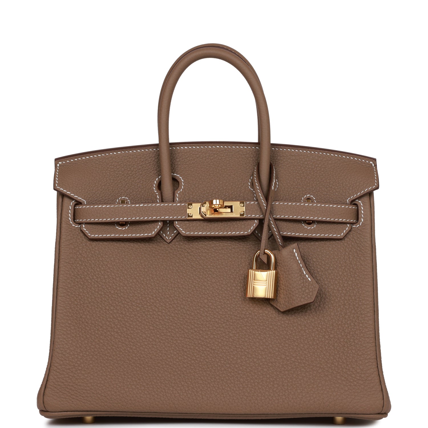Hermes Birkin Etoupe Togo Hardware Handbag Gold Travel Bag Togo Gold Hardware