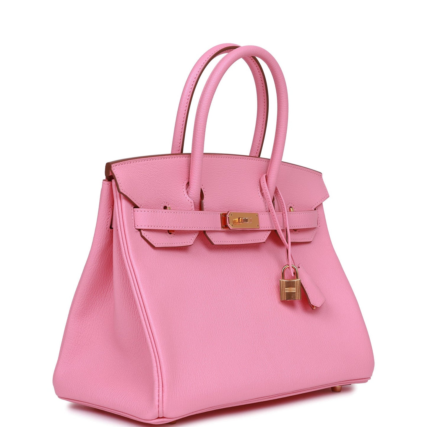 Hermes Birkin Rose Confetti Chevre Hardware Handbag Gold Travel Bag