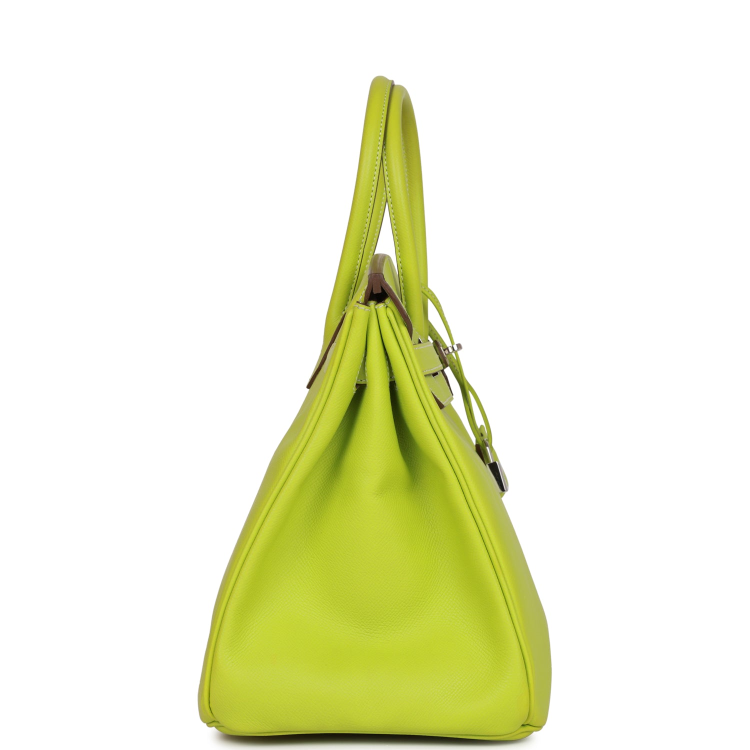 Hermes Birkin Kiwi Candy Epsom Palladium Hardware Handbag Travel Bag