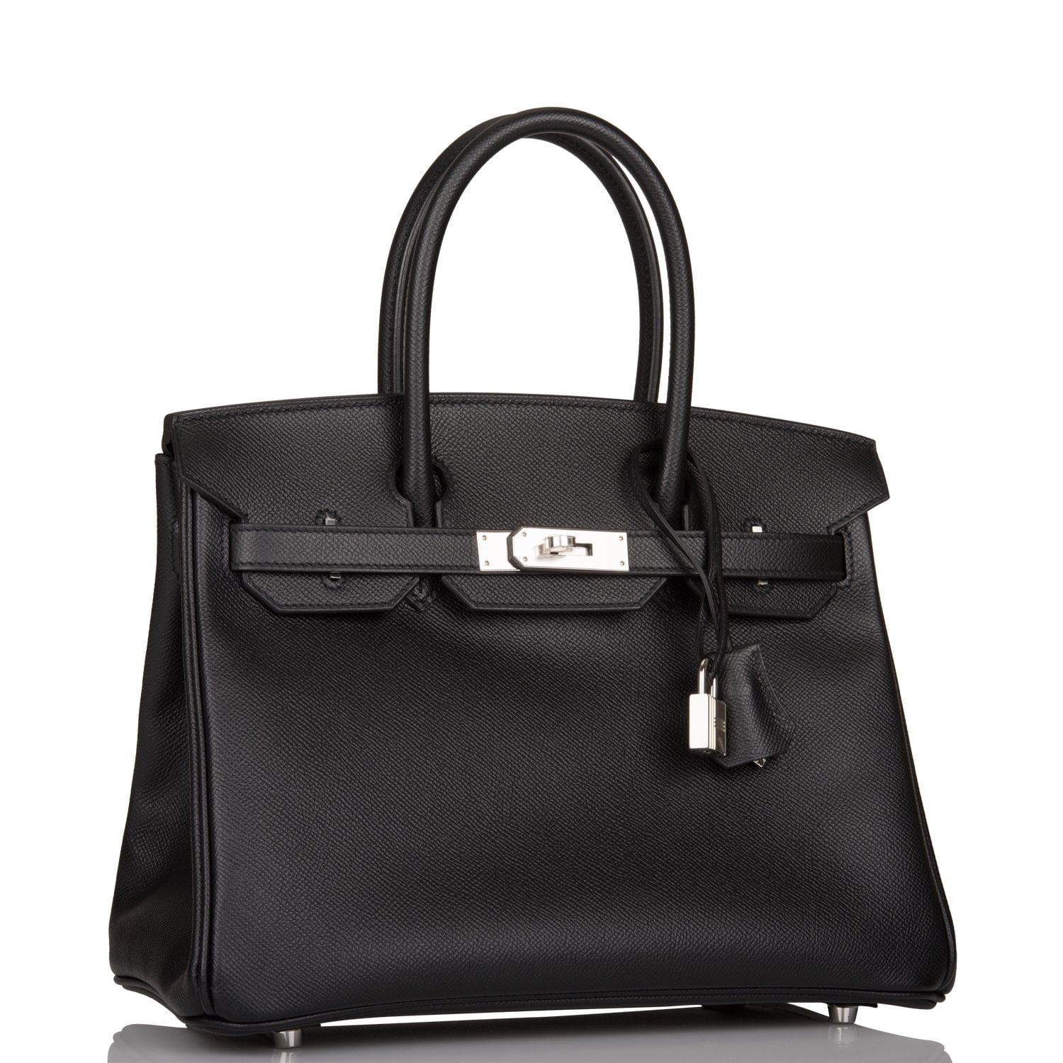 Hermes Birkin Epsom Palladium Hardware Handbag Black Travel Bag Hardware 1