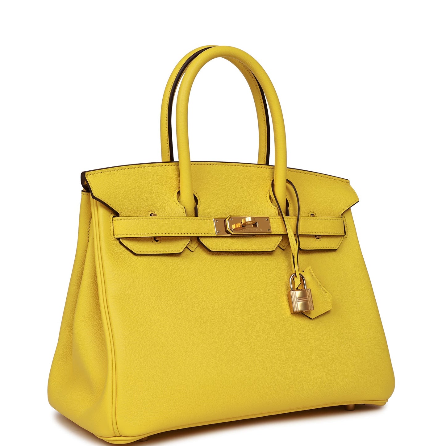 Hermes Birkin Jaune De Naples Taurillon Novillo Hardware Gold Travel Bag