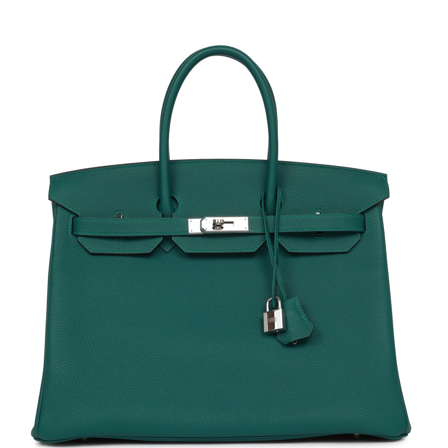 Hermes Birkin Malachite Togo Palladium Hardware Handbag Travel Bag Palladium Hardware 2