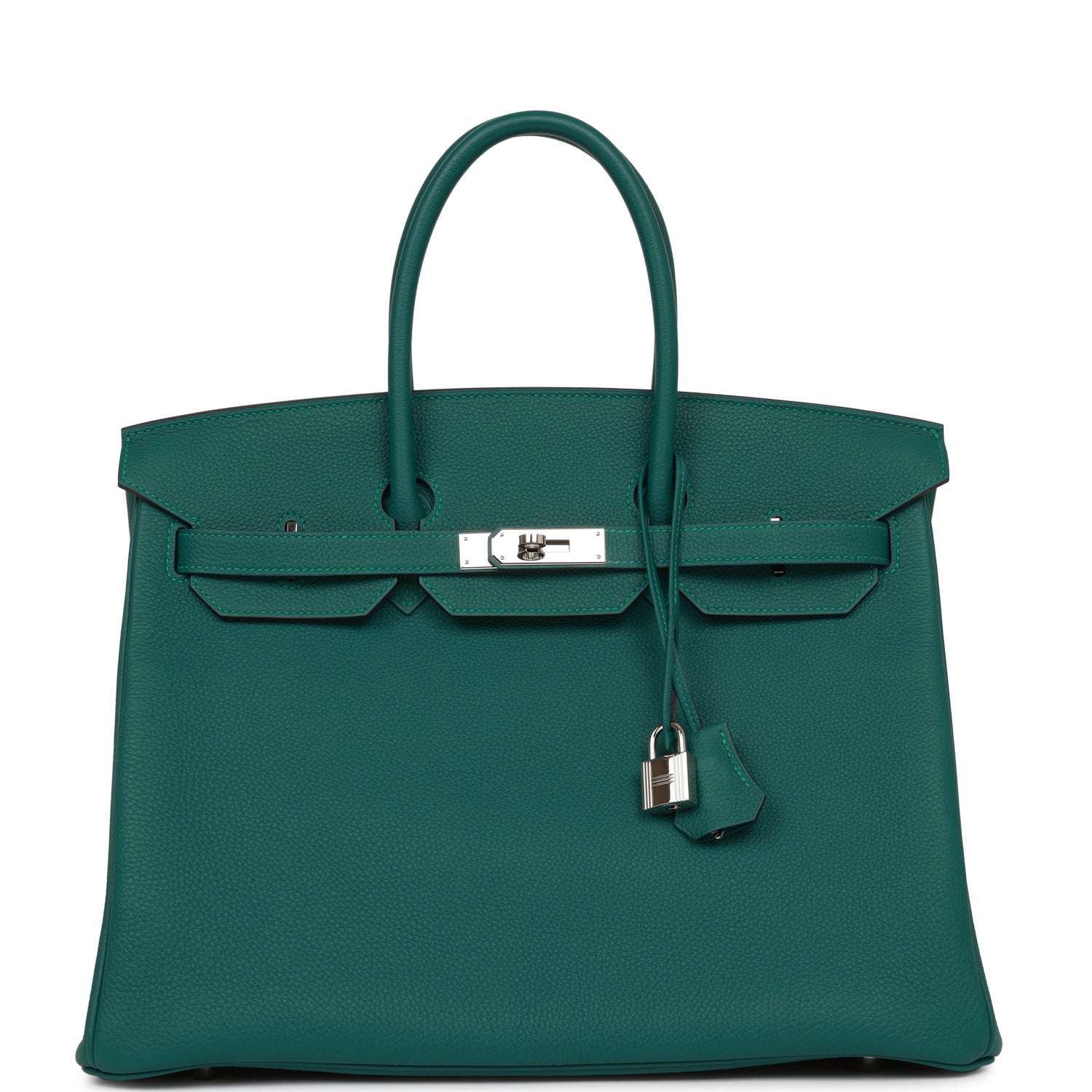 Hermes Birkin Malachite Togo Palladium Hardware Handbag Travel Bag Hardware Deposit